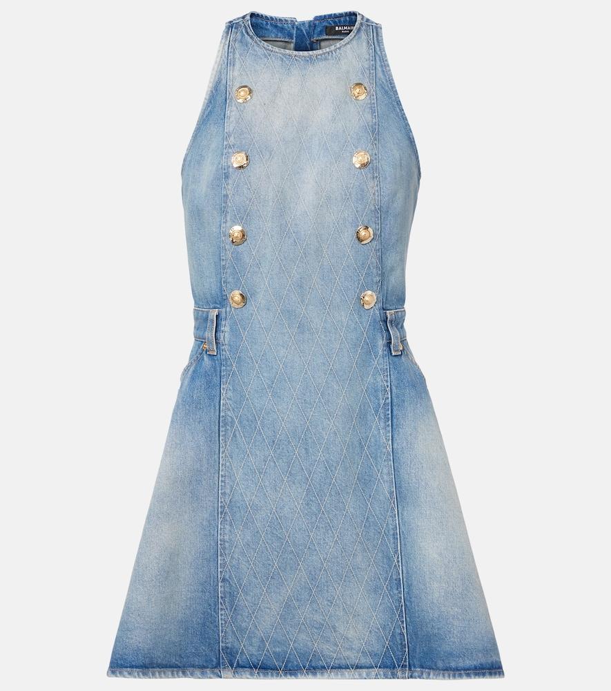 Balmain Denim Dresses for Women | Lyst
