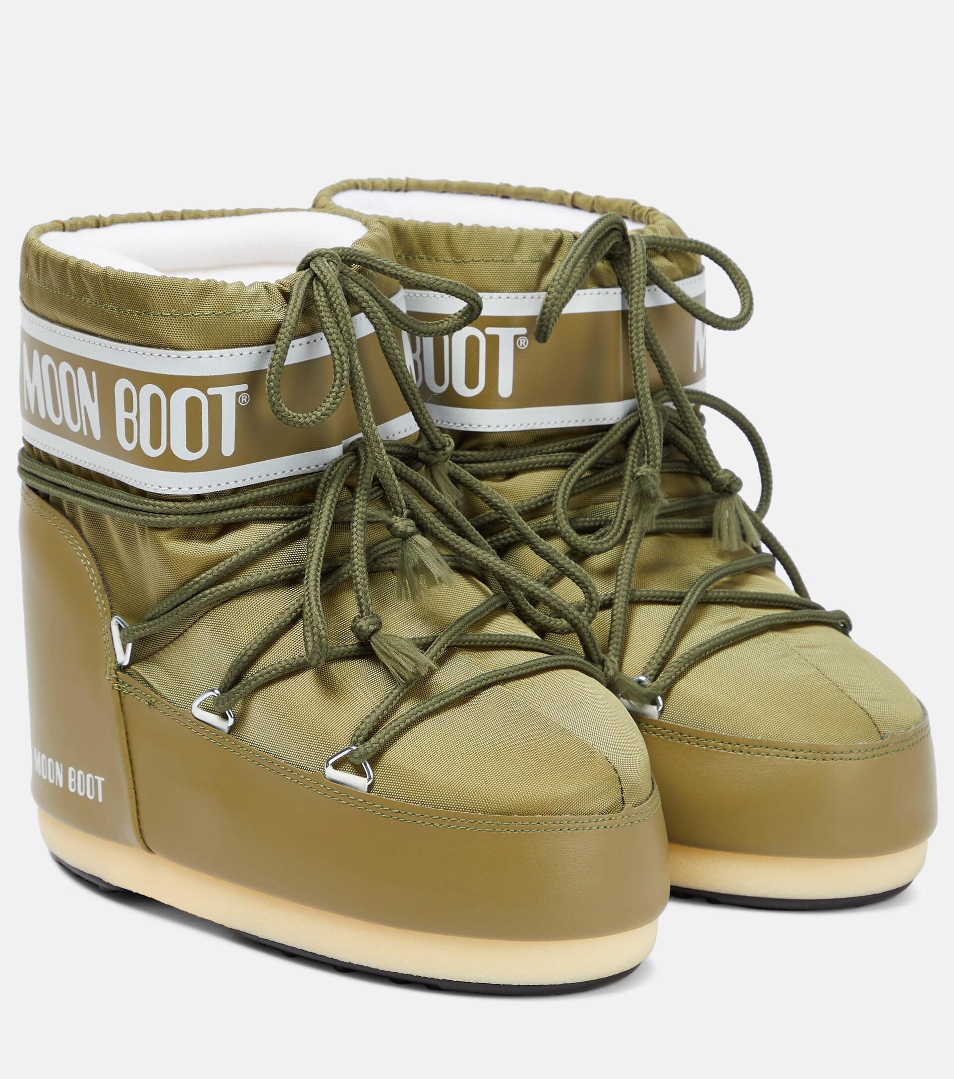 Warmte energie kromme Moon Boot Icon Low Snow Boots in Green | Lyst
