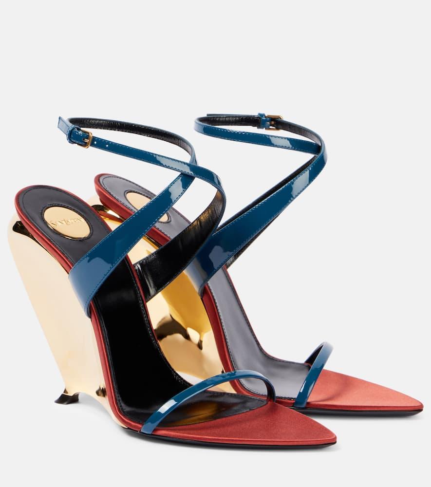 Blue Saint Laurent Heels for Women | Lyst