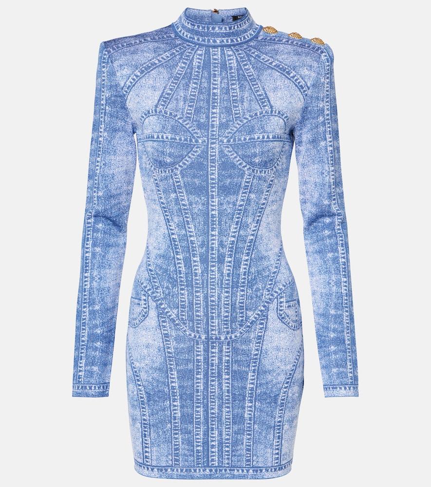 can pear shaped body wear bodycon dress Balmain Logo Geometric Bodycon Mini Dress – Runway Door main image 1