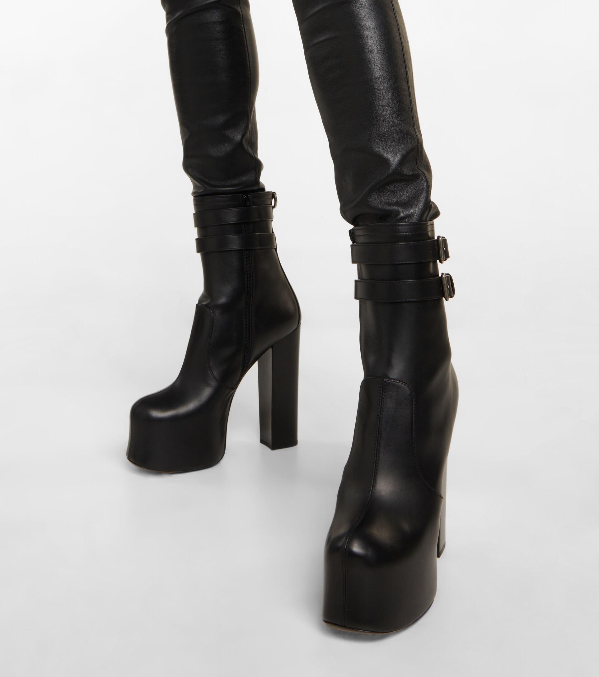 Saint laurent clearance platform ankle boots