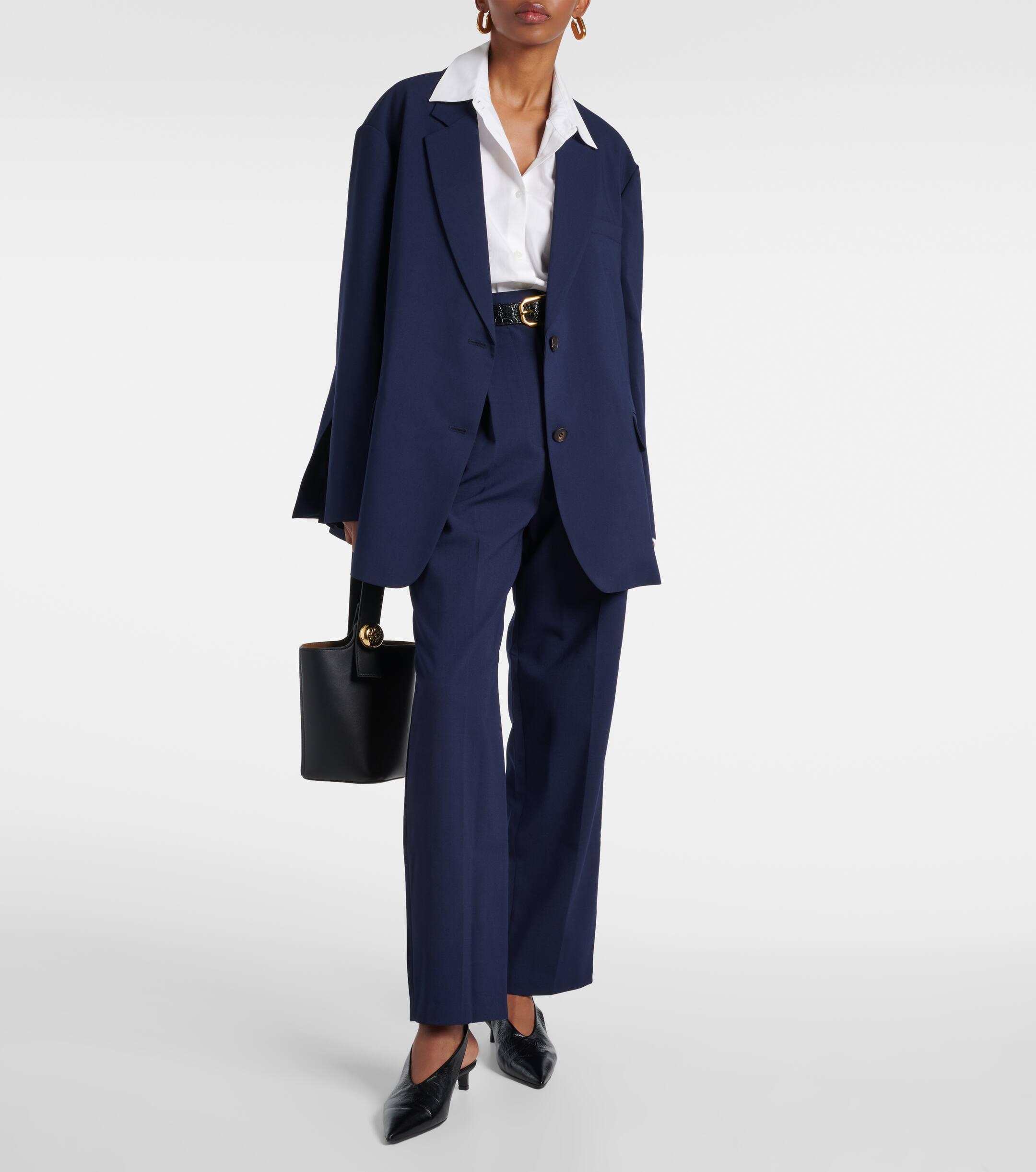 Frankie Shop Bea Oversized Blazer in Blue | Lyst UK