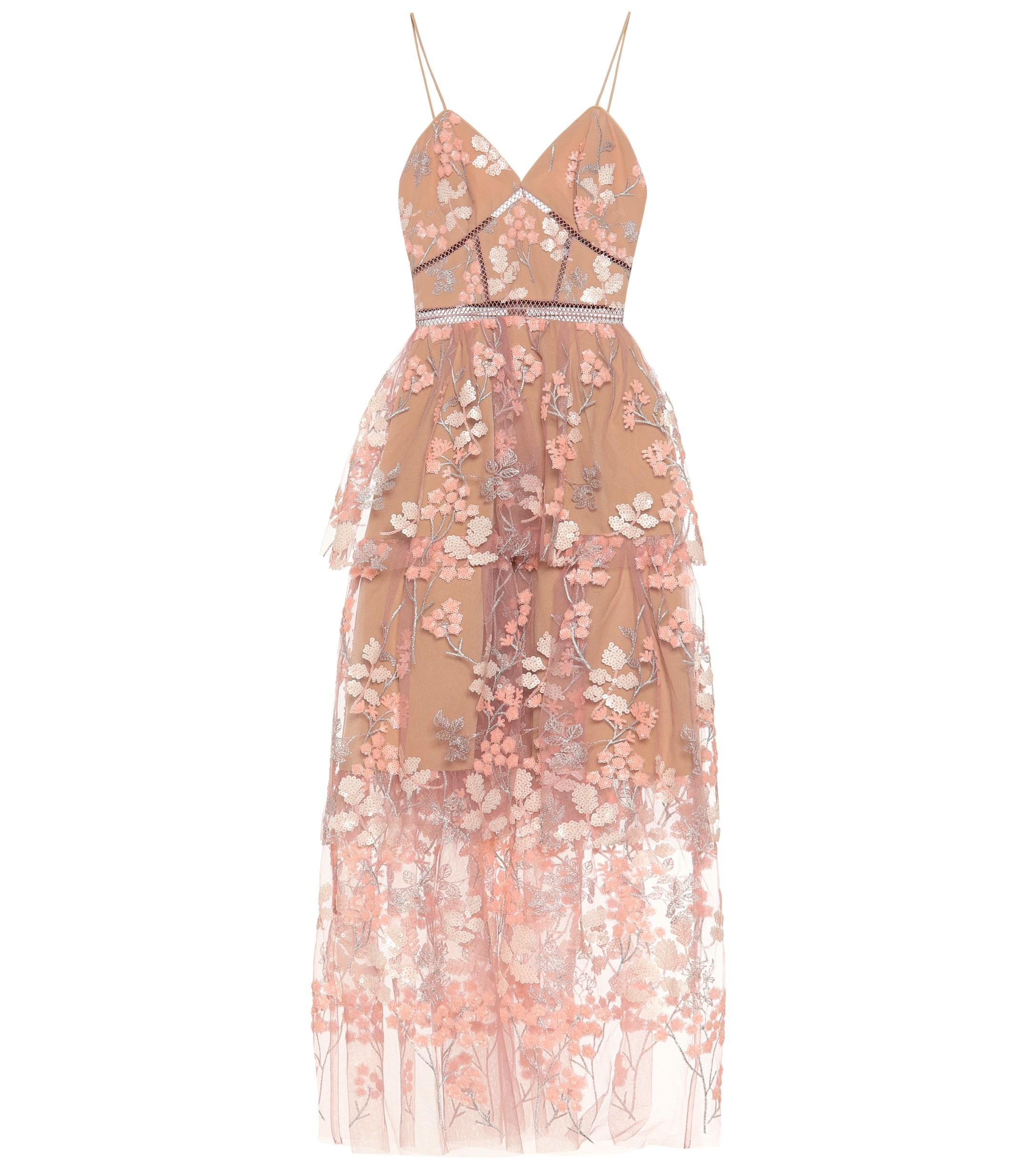 self portrait dress pink