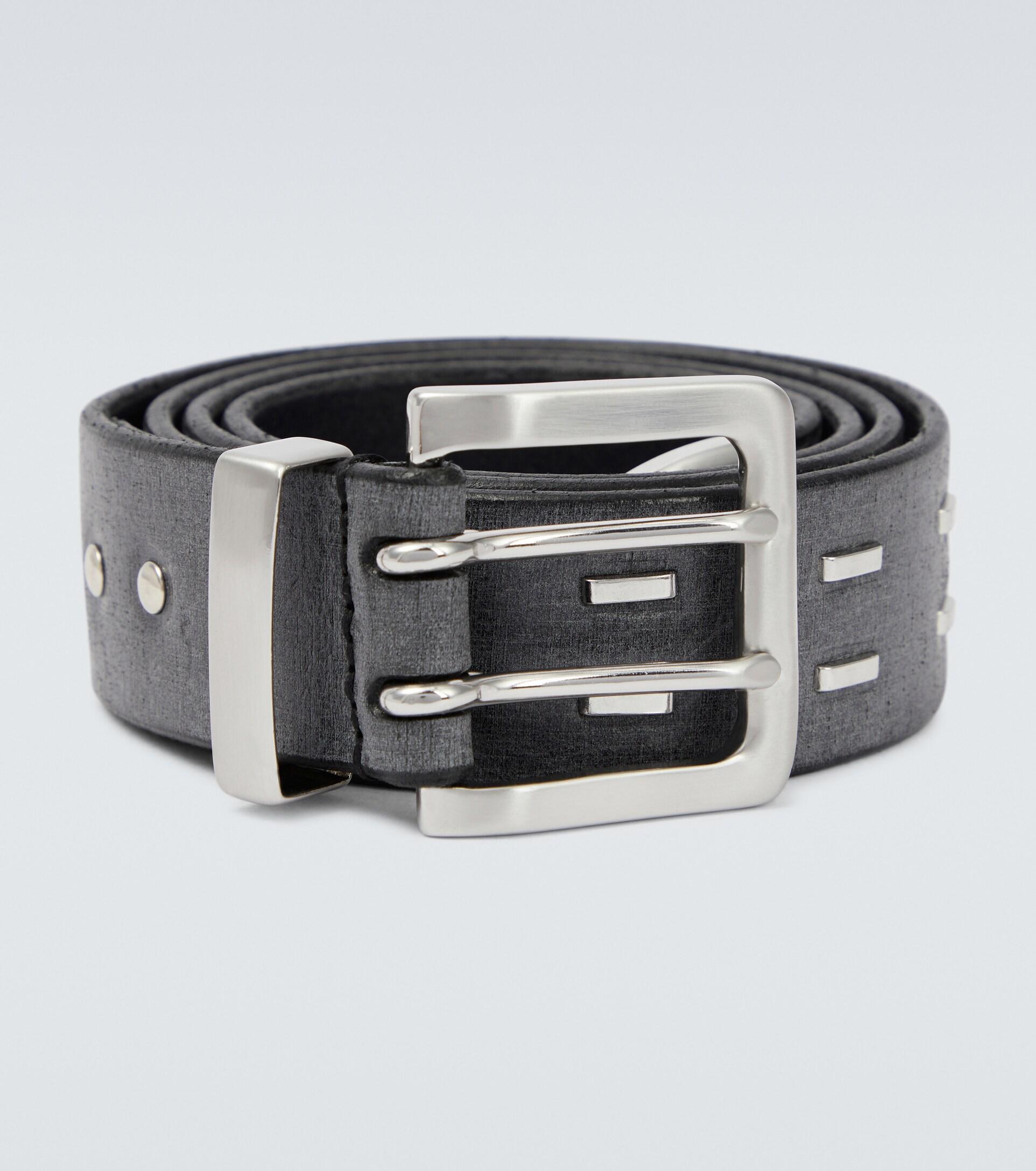 Our Legacy Staple Leather Belt in Metallic for Men | Lyst
