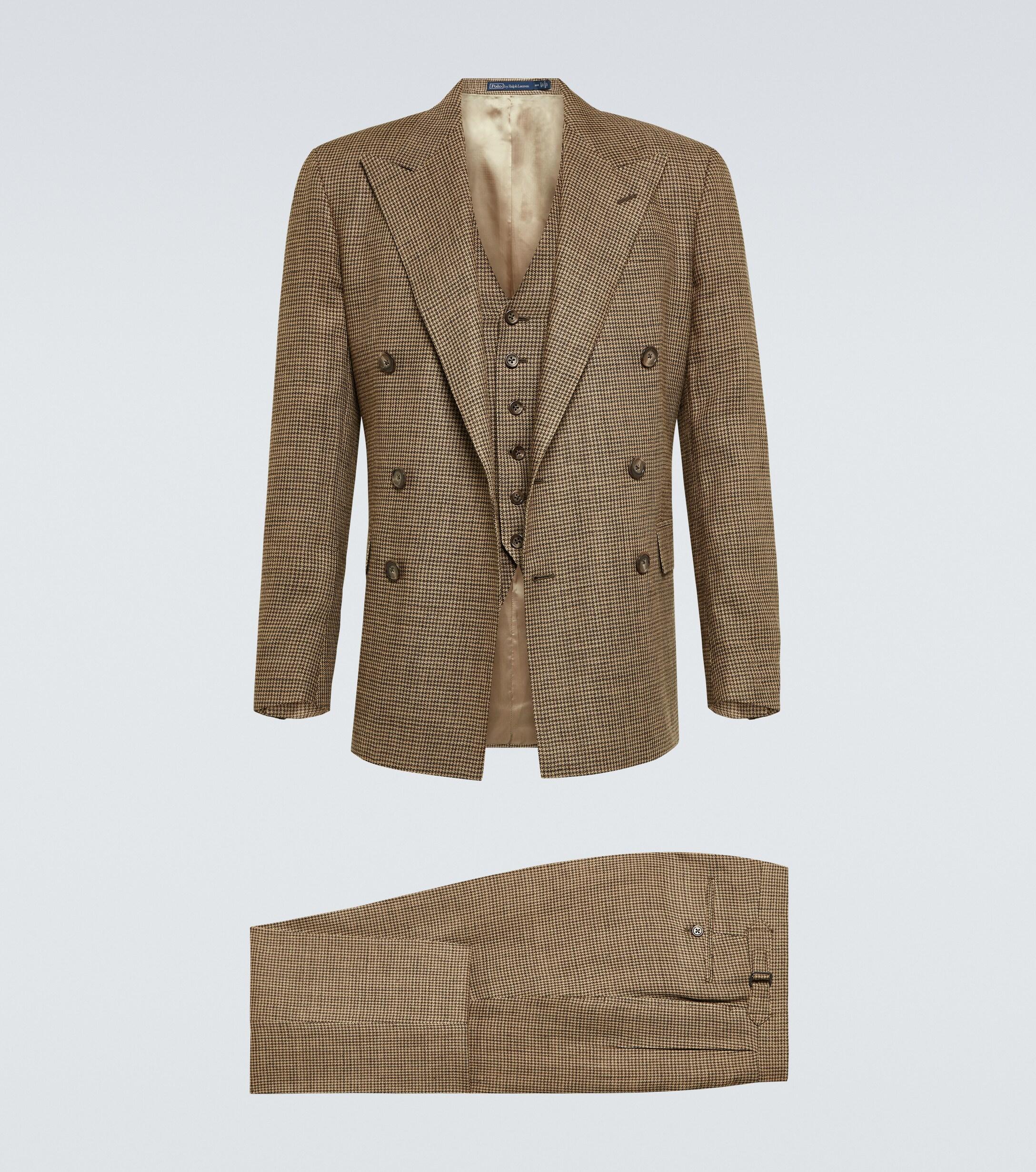 Polo Ralph Lauren Silk And Linen Suit in Natural for Men | Lyst UK