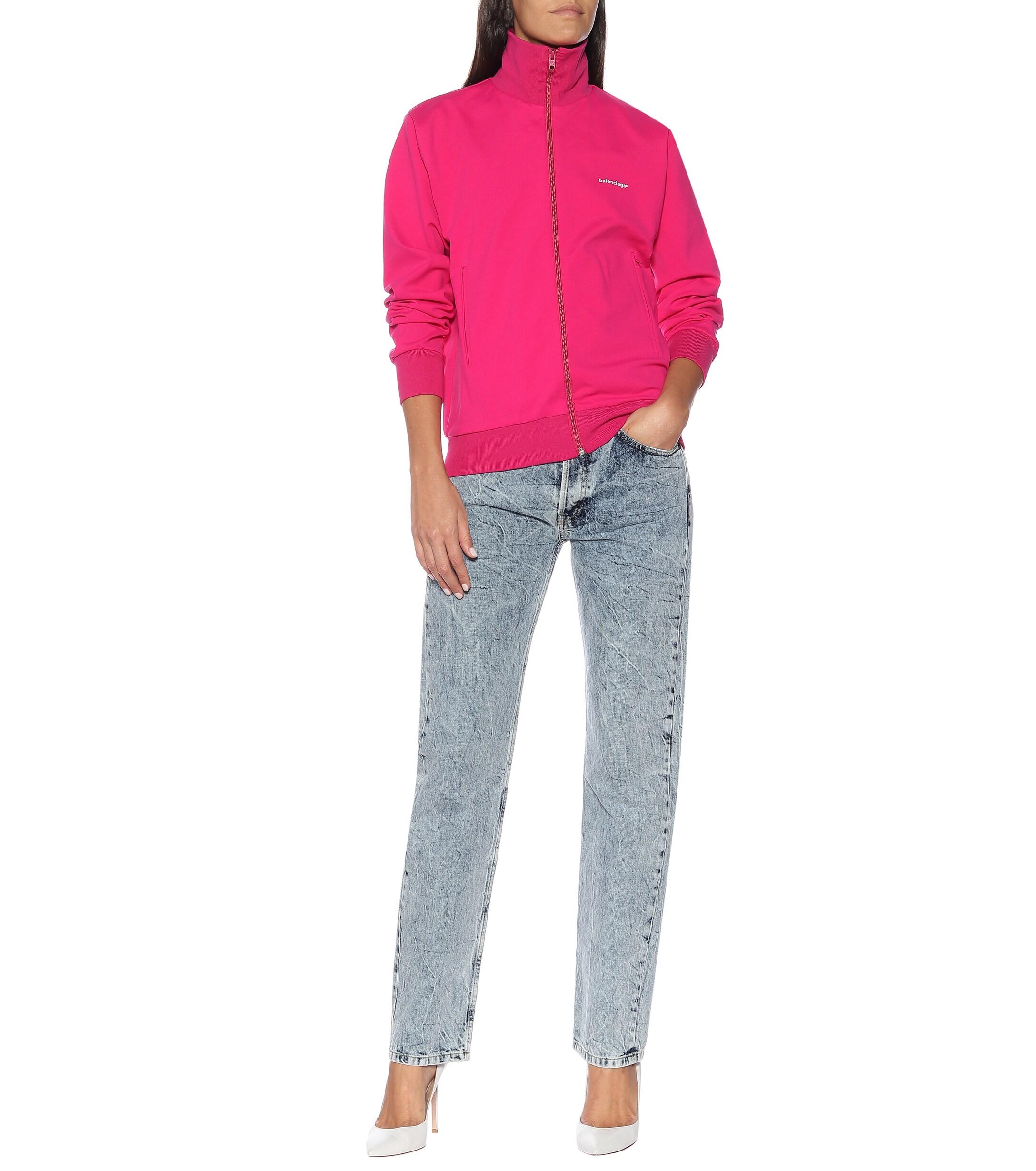 balenciaga windbreaker womens pink