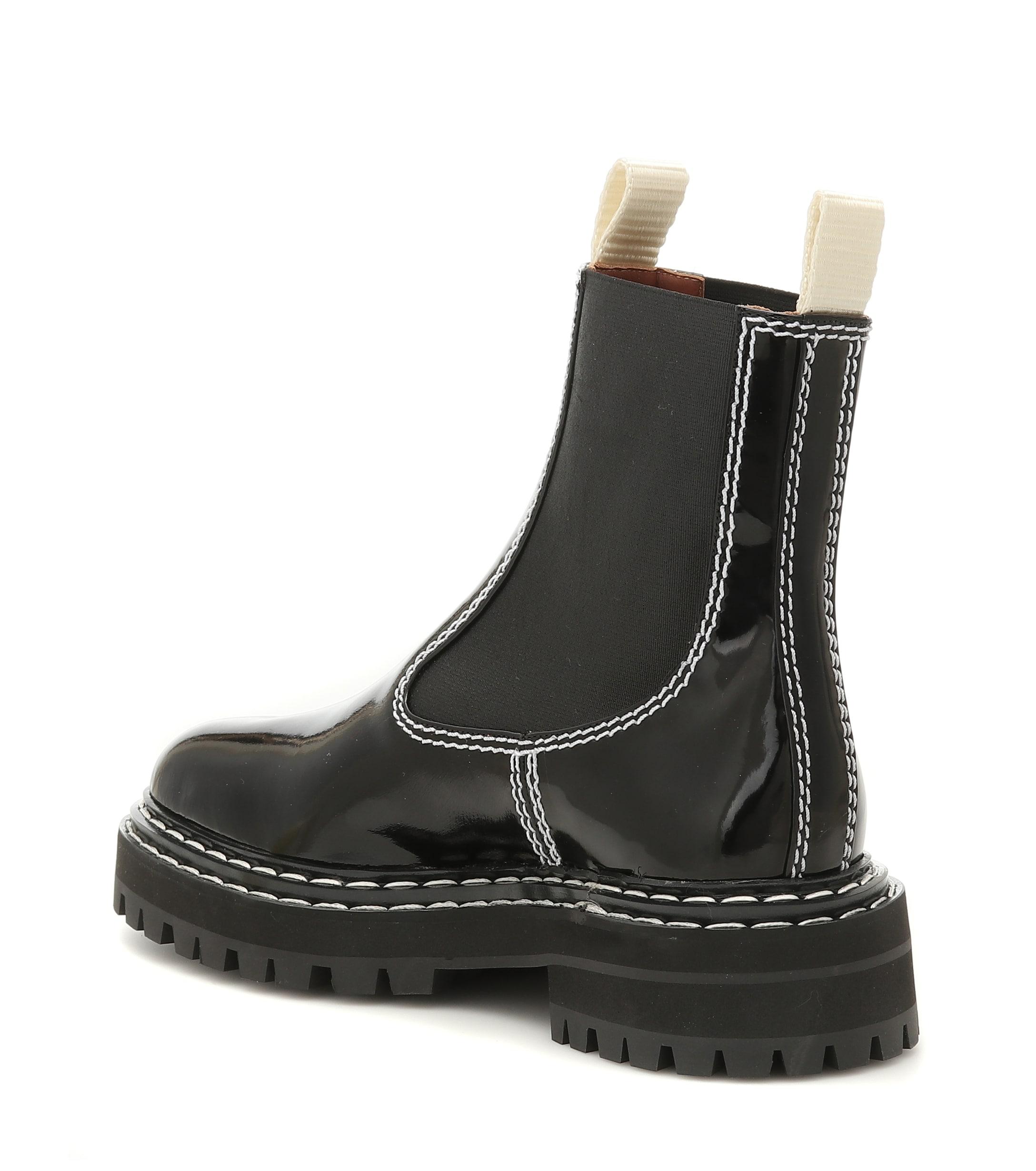 proenza schouler leather chelsea boots