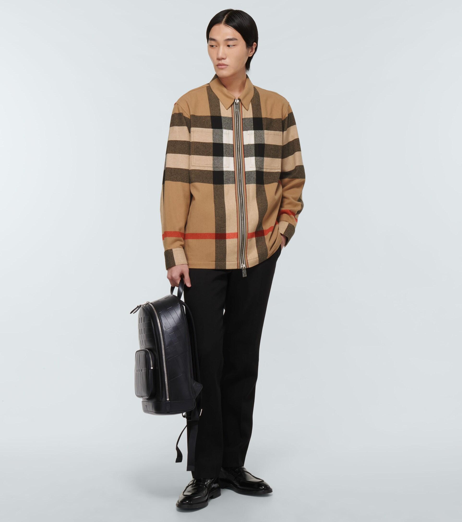 Wool Blend Zipped Overshirt
