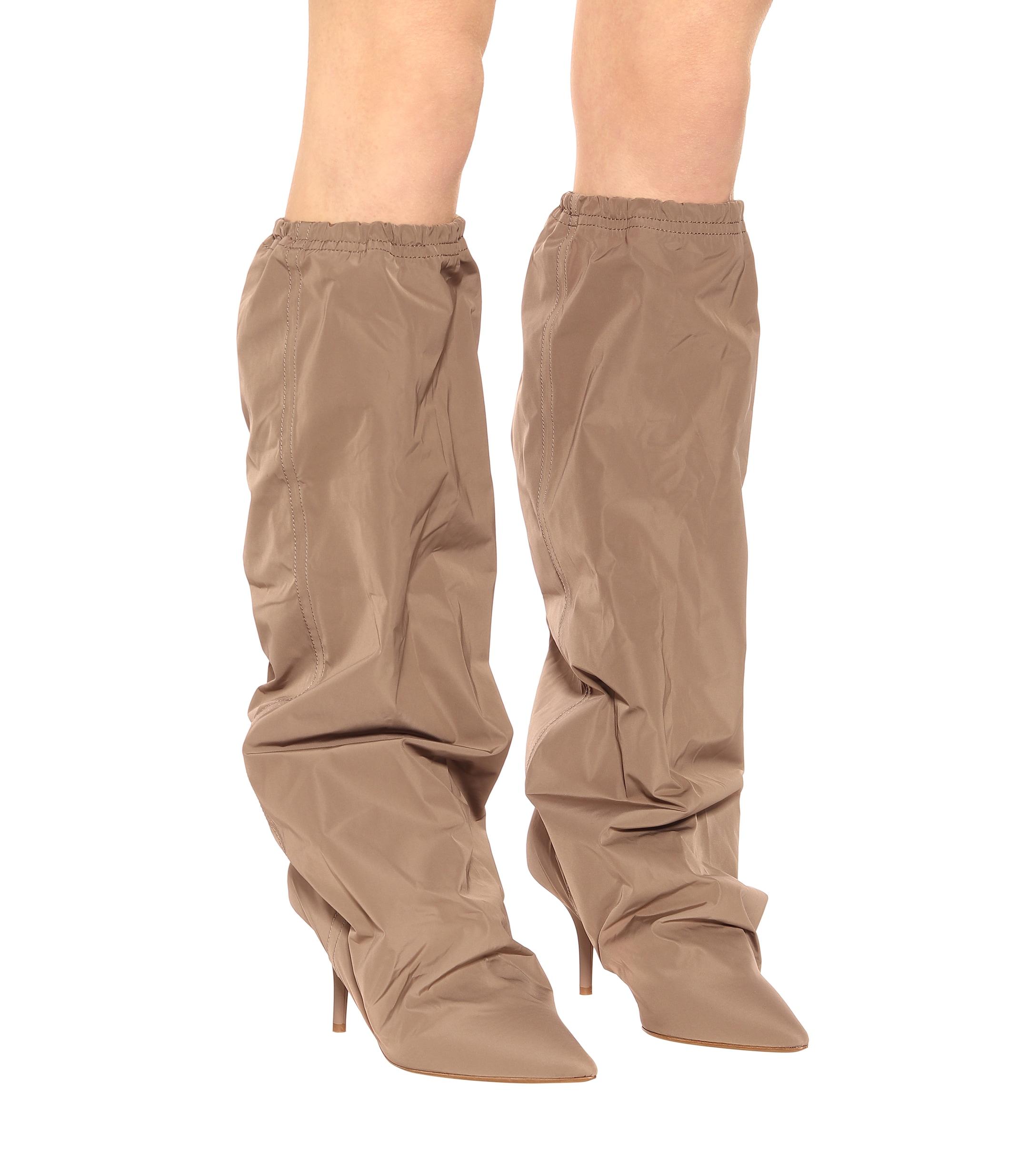 Yeezy Nylon Knee-high Boots (season 8) in Brown | Lyst