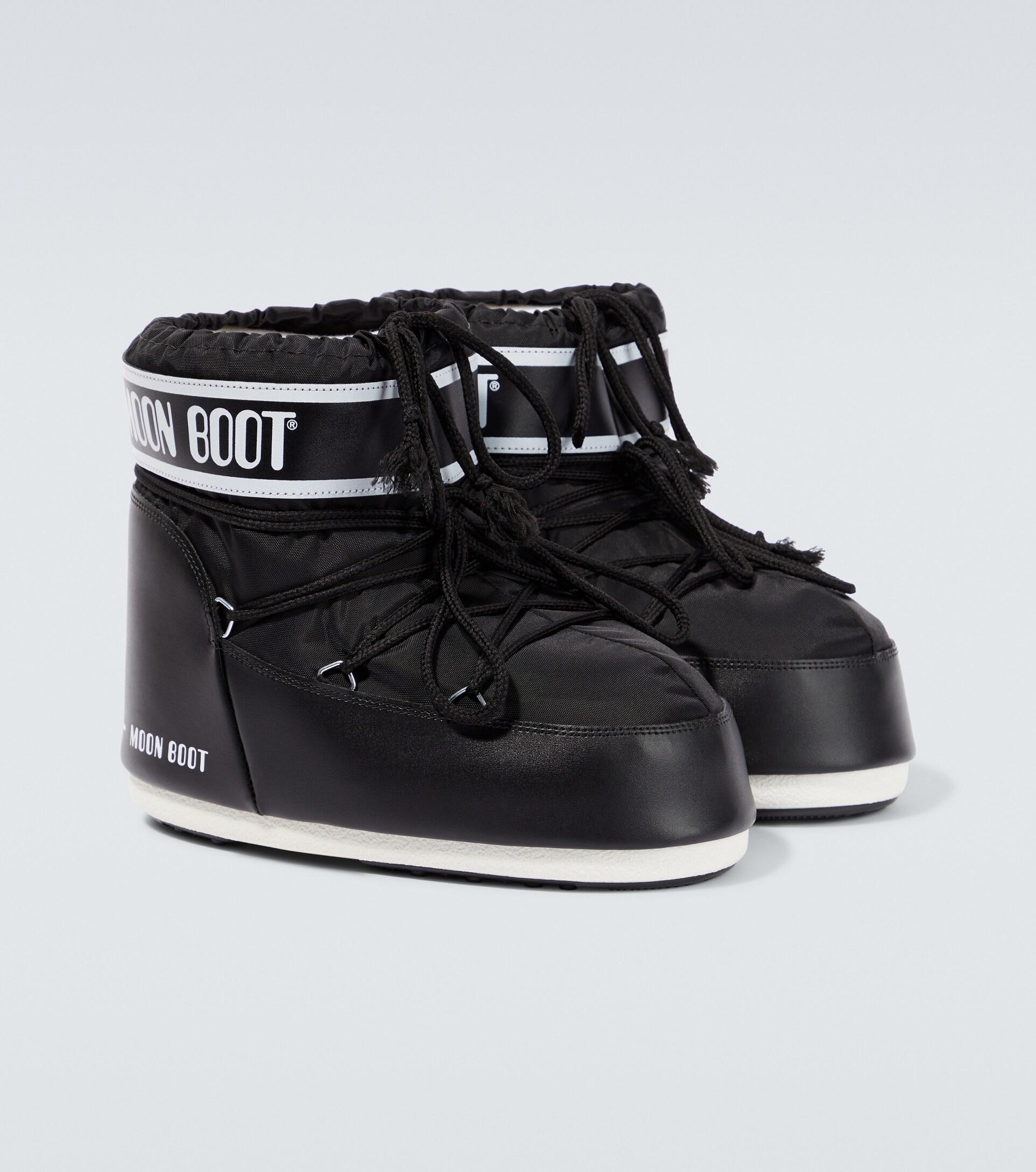 Moon Boot Icon Low Snow Boots in Black for Men | Lyst