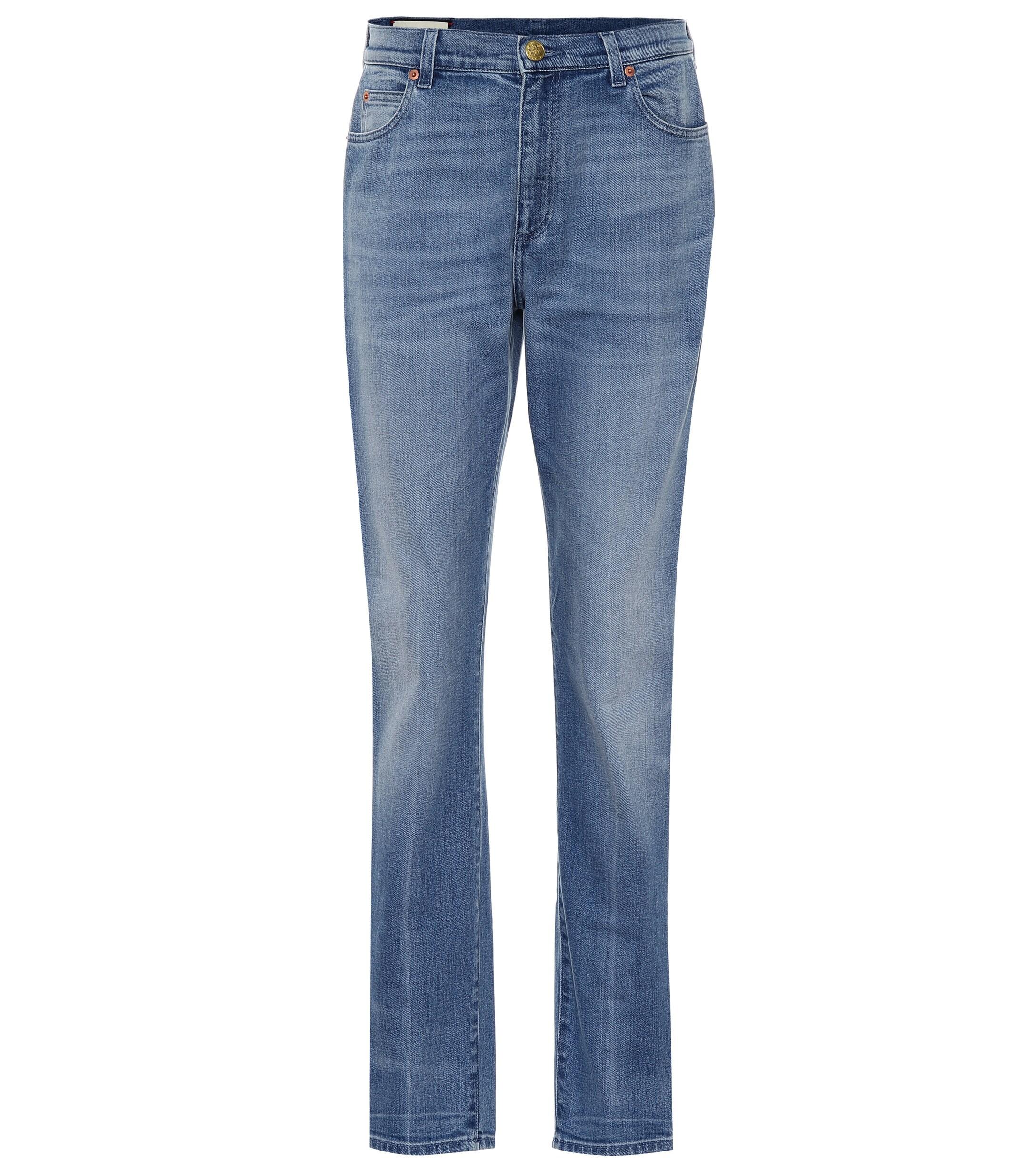 Gucci High-waisted Skinny Jeans in Blue - Lyst