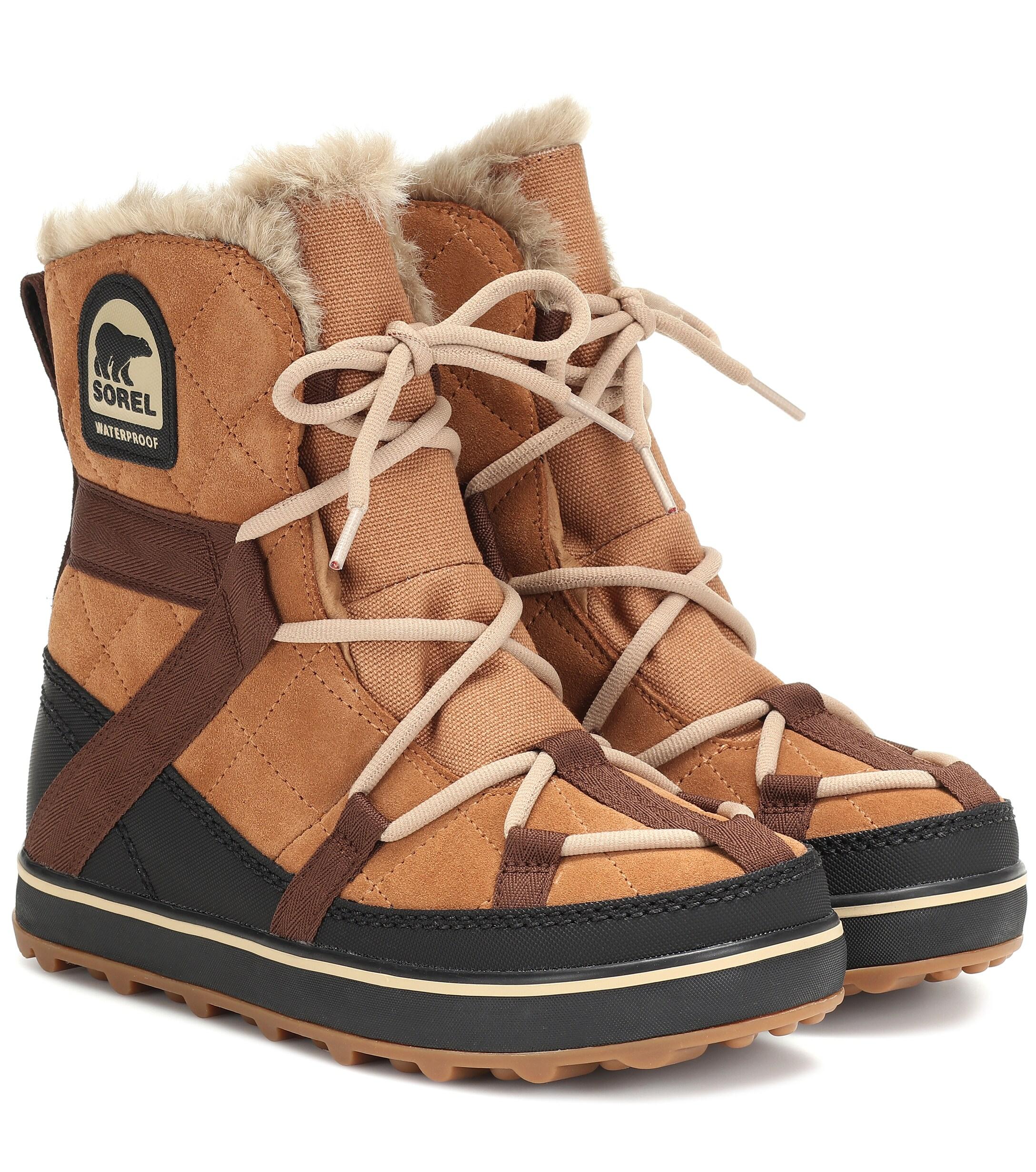 Sorel Explorer Suede Boots in Brown Lyst