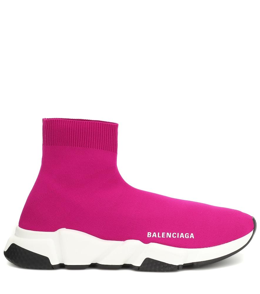 Balenciaga sneakers a calzino speed - di colore blu farfetch senza chiusura  blu - Stileo.it