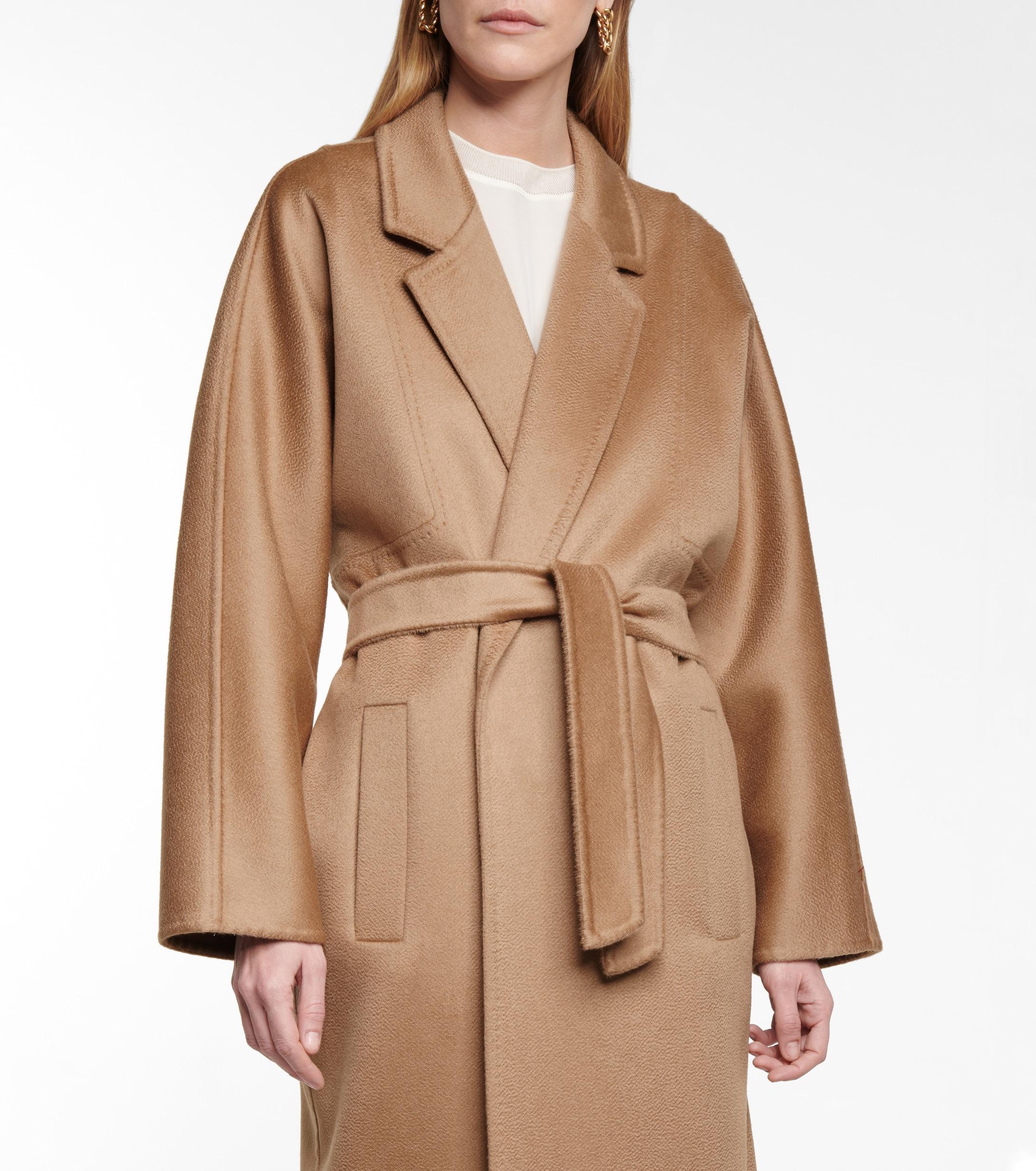 Max Mara Andorra Double-faced Cashmere Coat in Brown - Lyst