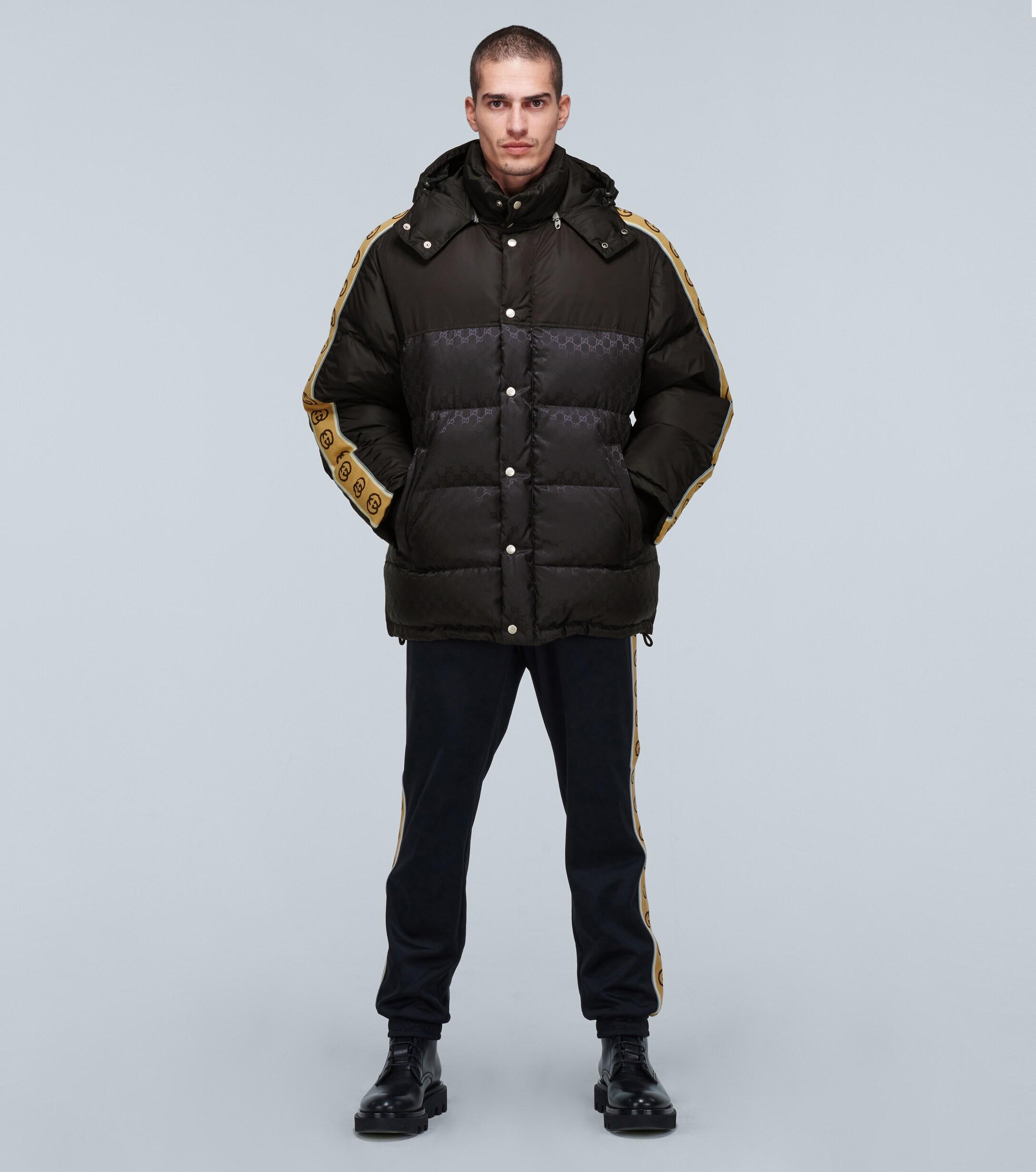 gg jacquard padded jacket