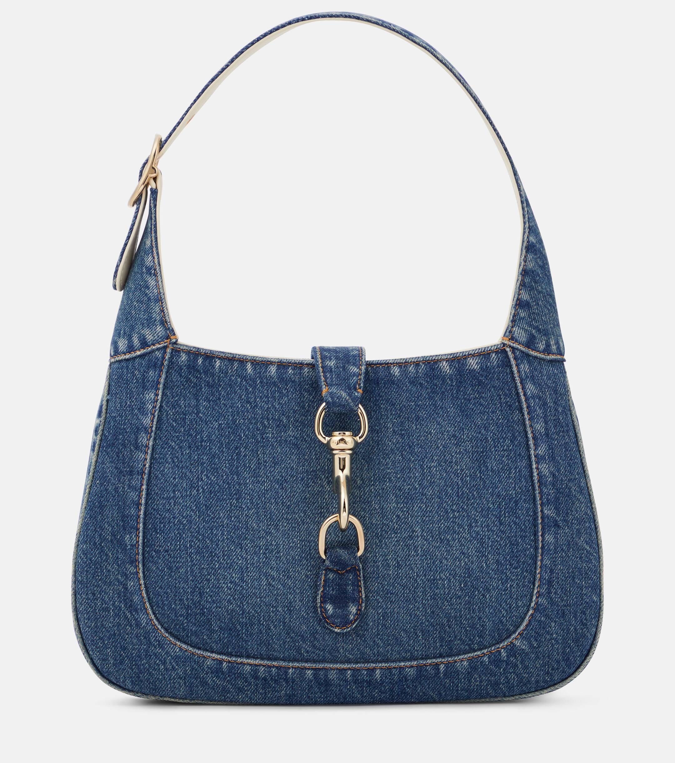 Gucci Jackie Small Denim Shoulder Bag in Blue Lyst Canada