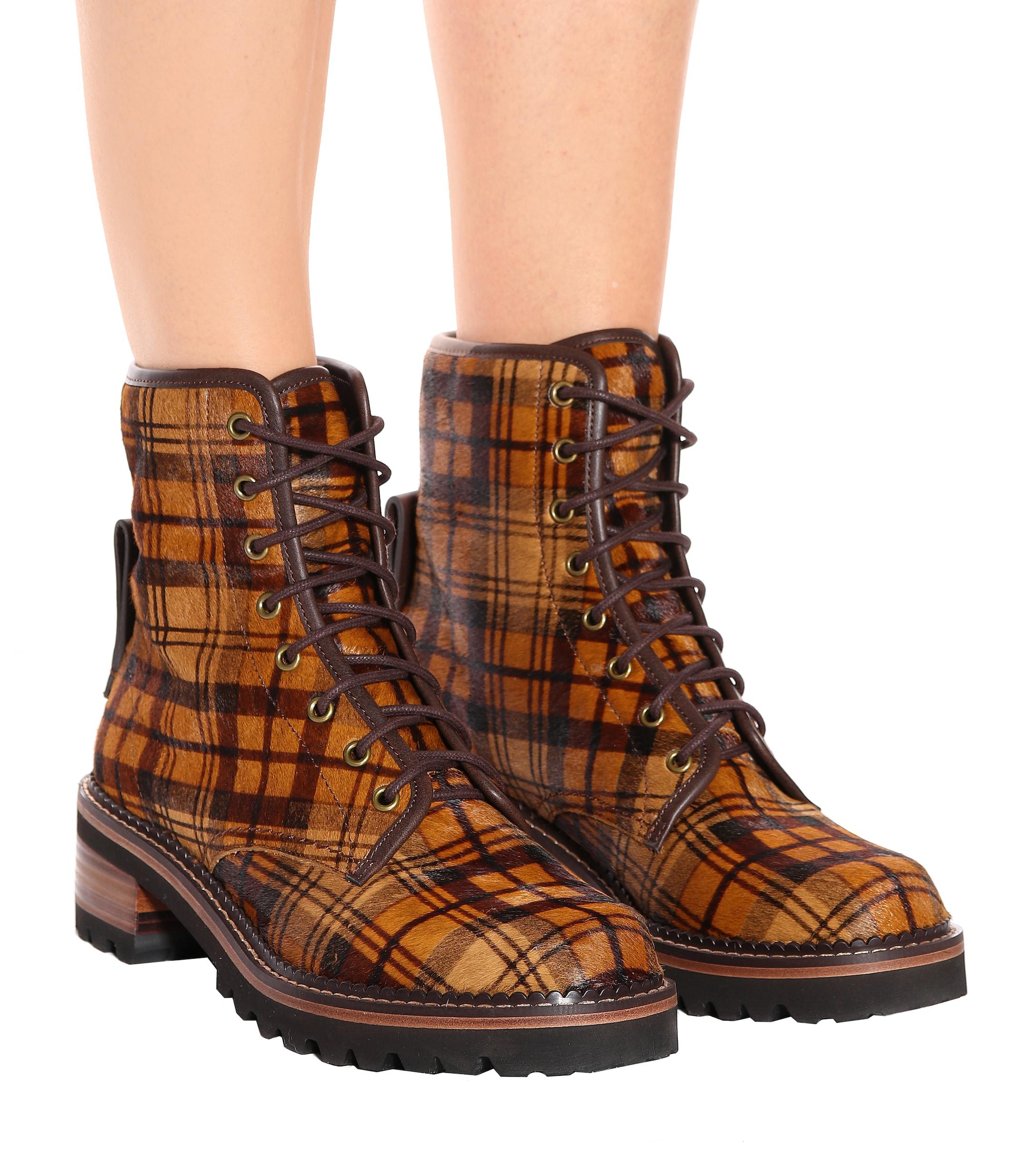 chloe liegi suede ankle boots