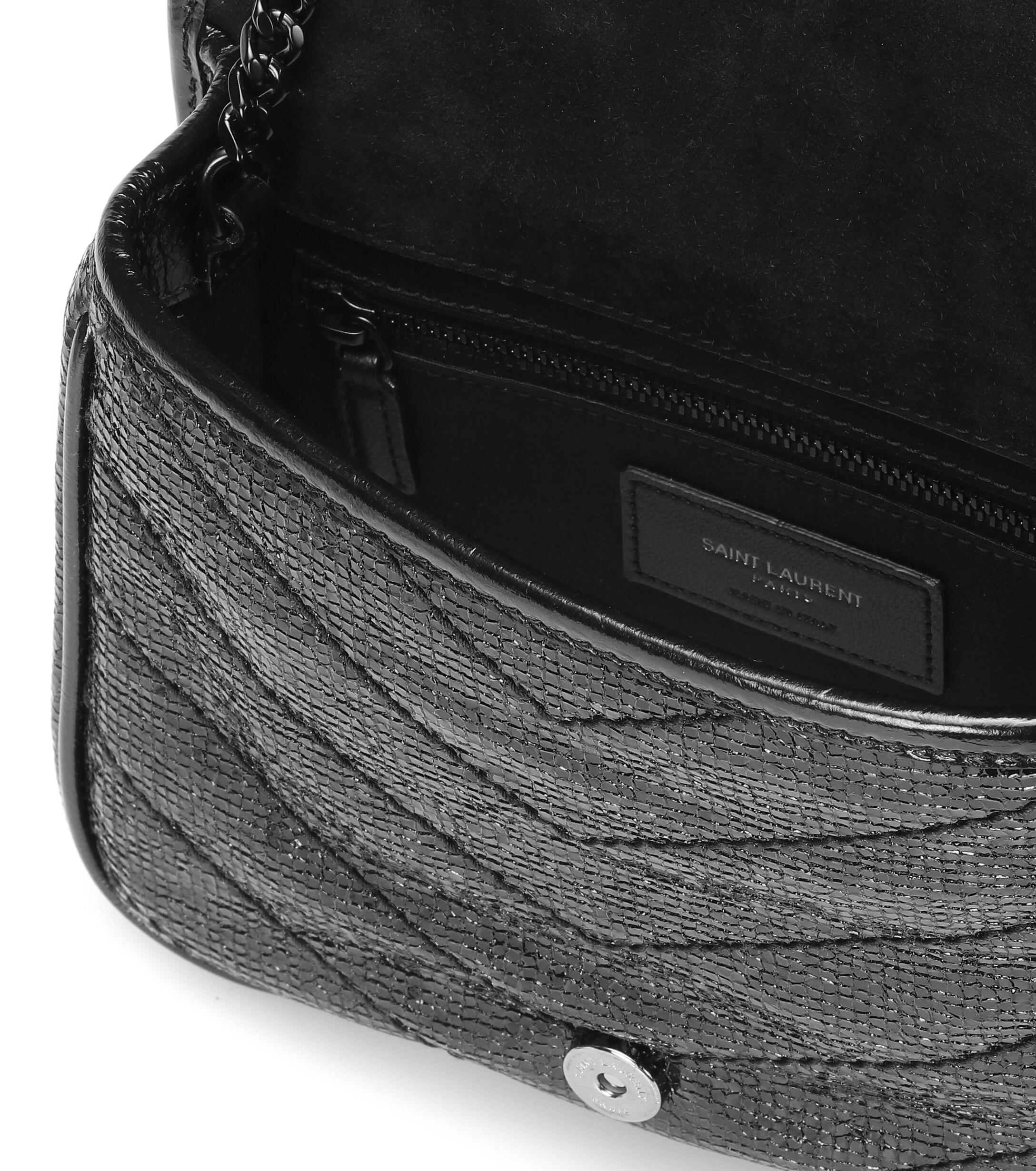 Mini niki leather crossbody bag Saint Laurent Beige in Leather - 35446780