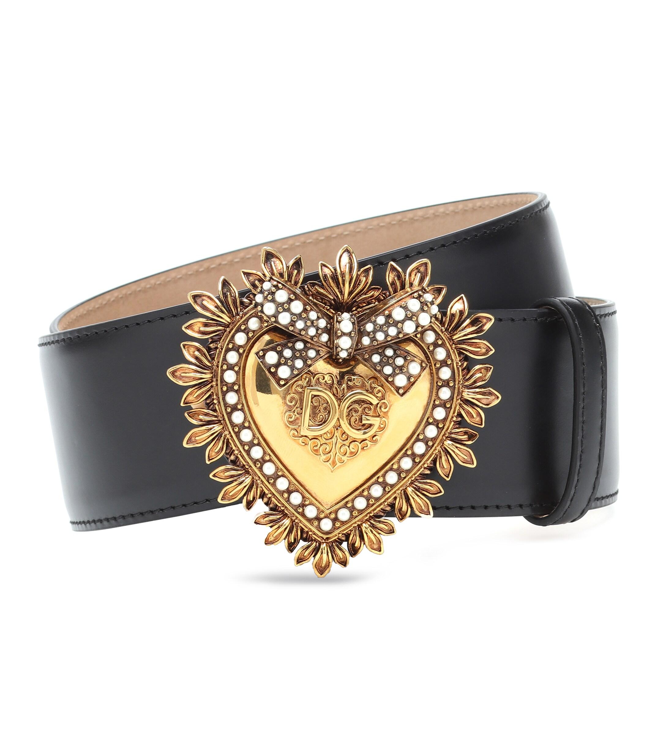 Dolce & Gabbana Devotion Logo Belt Leather Black - Save 51% - Lyst