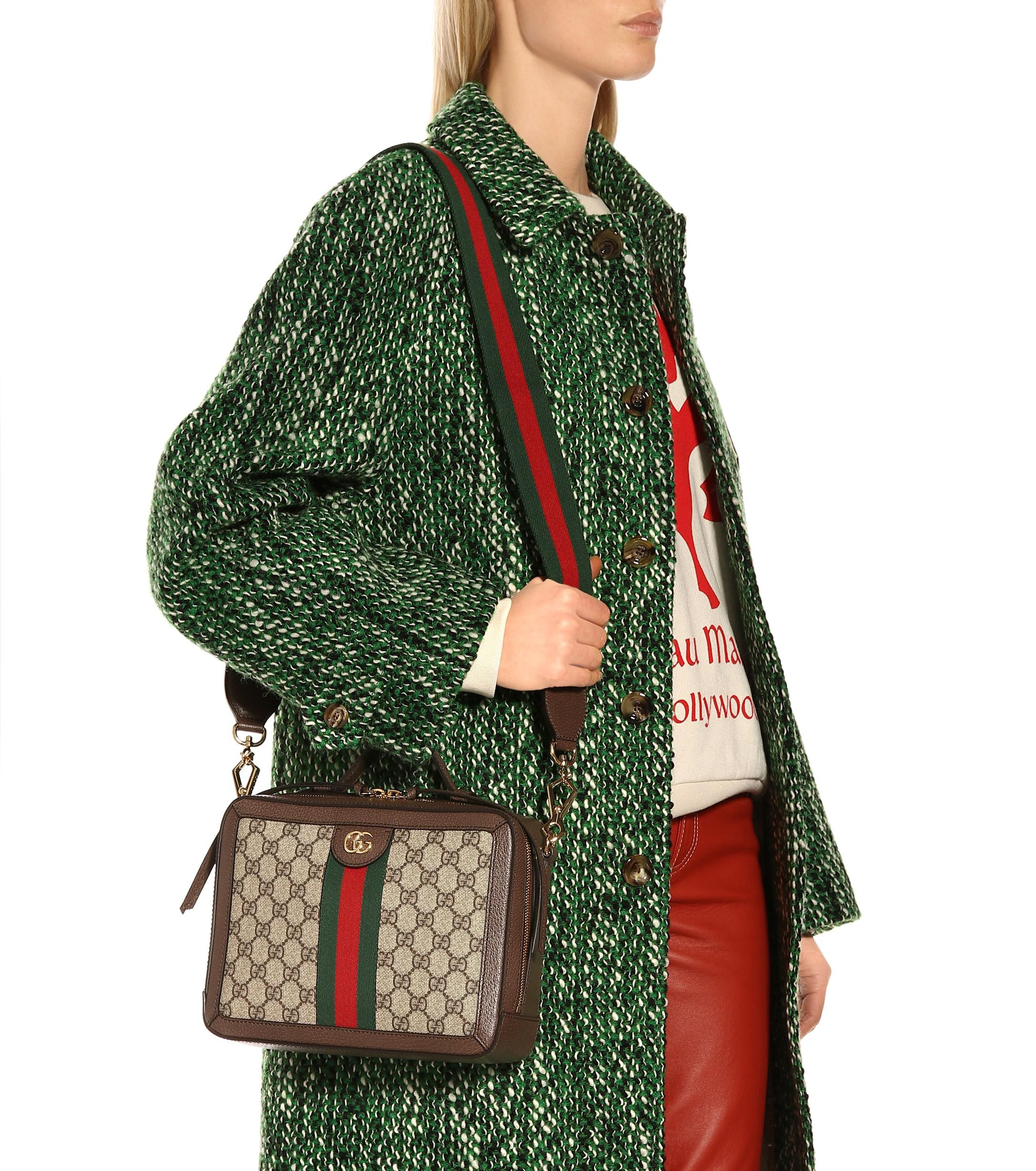 Gucci Small Ophidia Shoulder Bag Burgundy | semashow.com