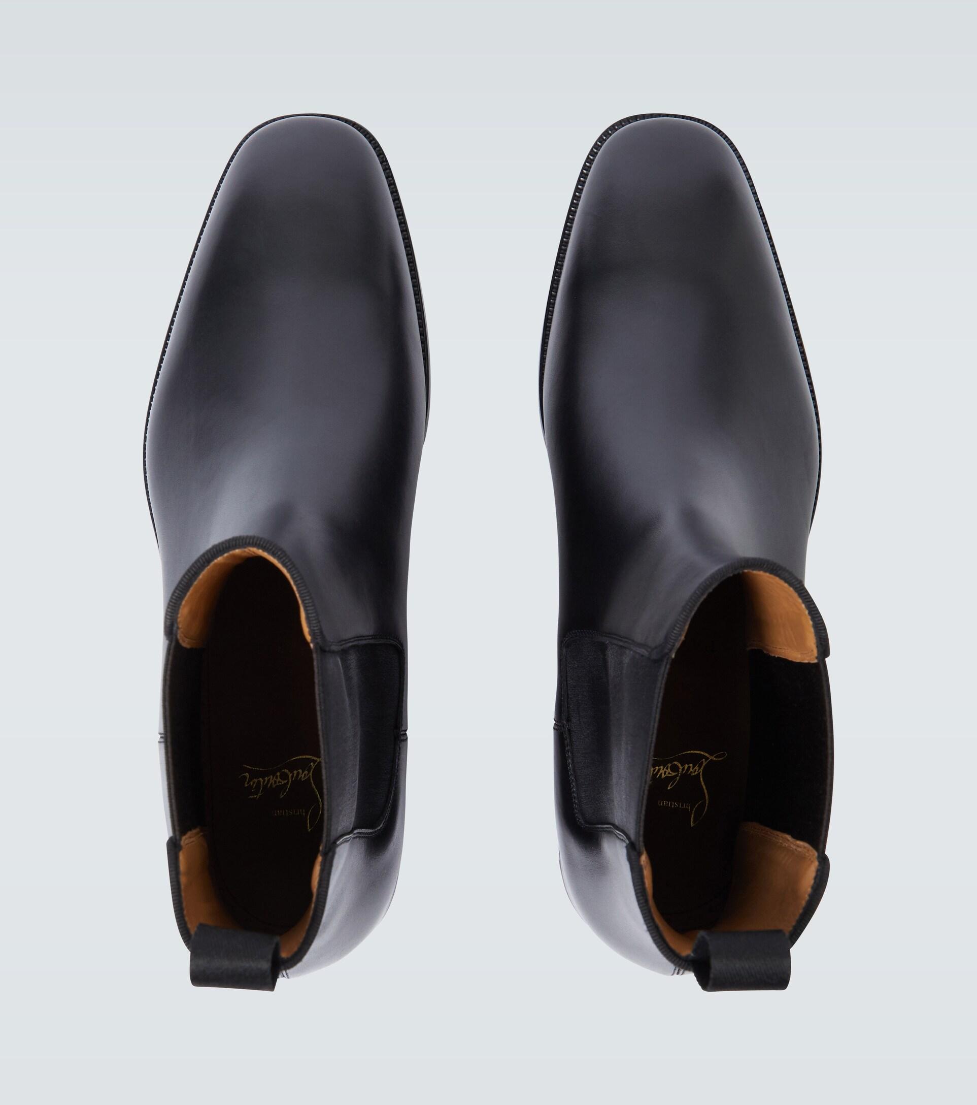 Christian Louboutin Samson Ankle Boots in Black for Men | Lyst