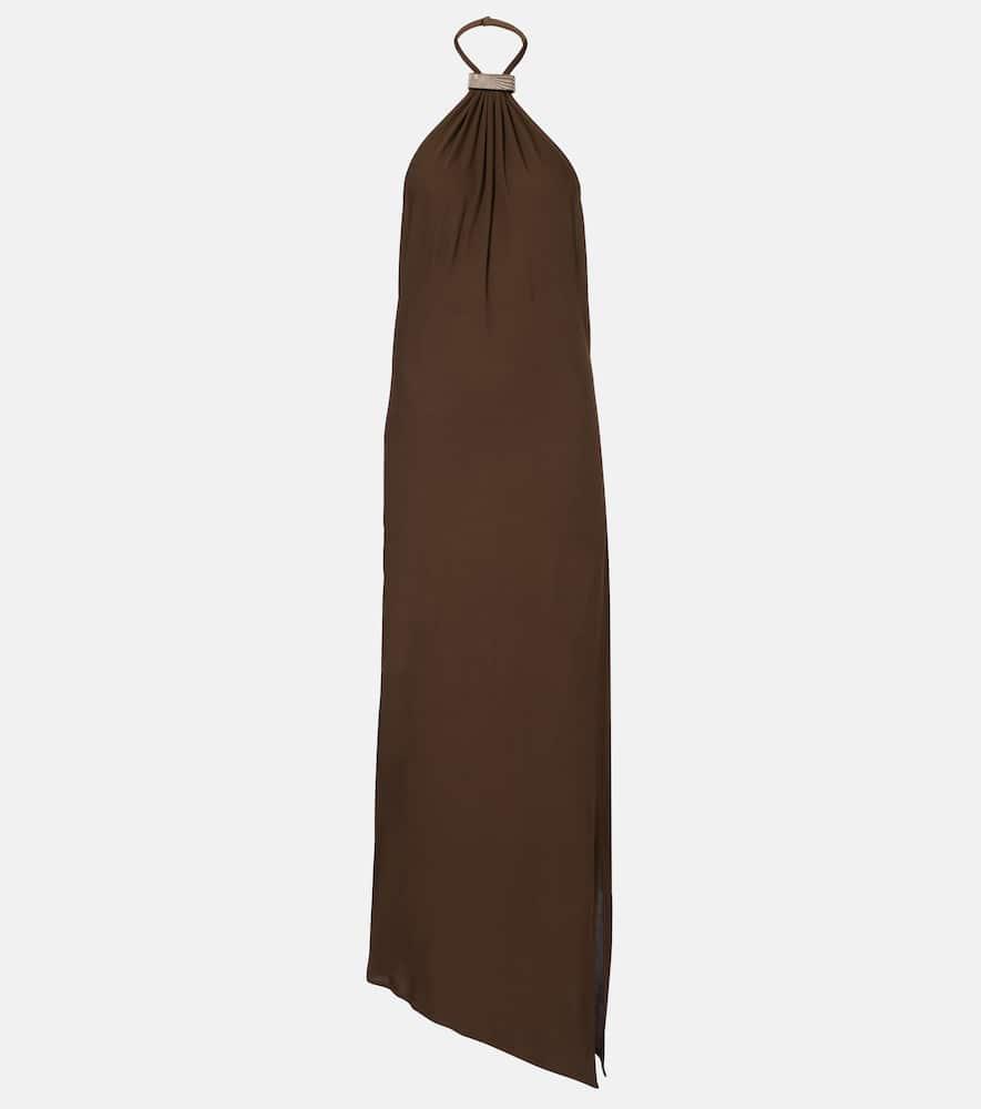 オールインワン・サロペット The Attico Halterneck Midi Dress White Halter Neck Midi Dress by The Attico on Sale