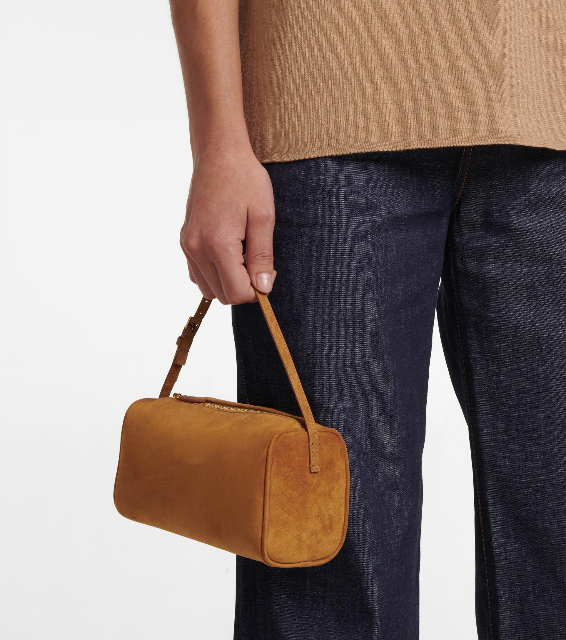 The Row '90s Suede Shoulder Bag | Lyst