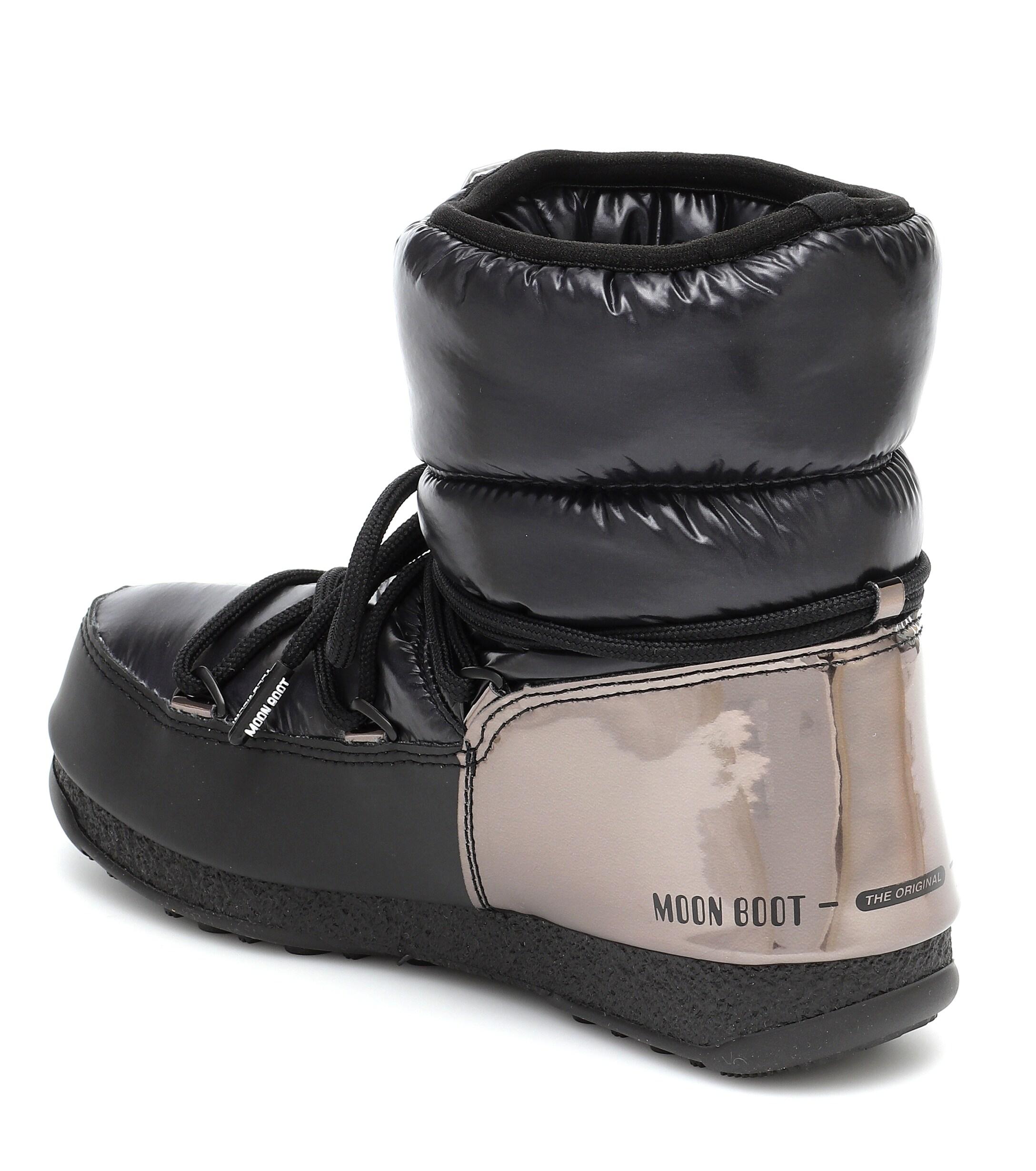 moon boot exclusive classic low black snow boots