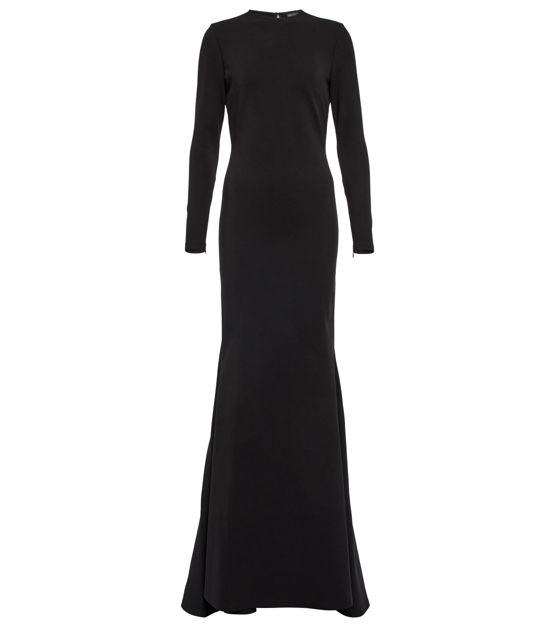 Balenciaga Jersey Gown in Black | Lyst