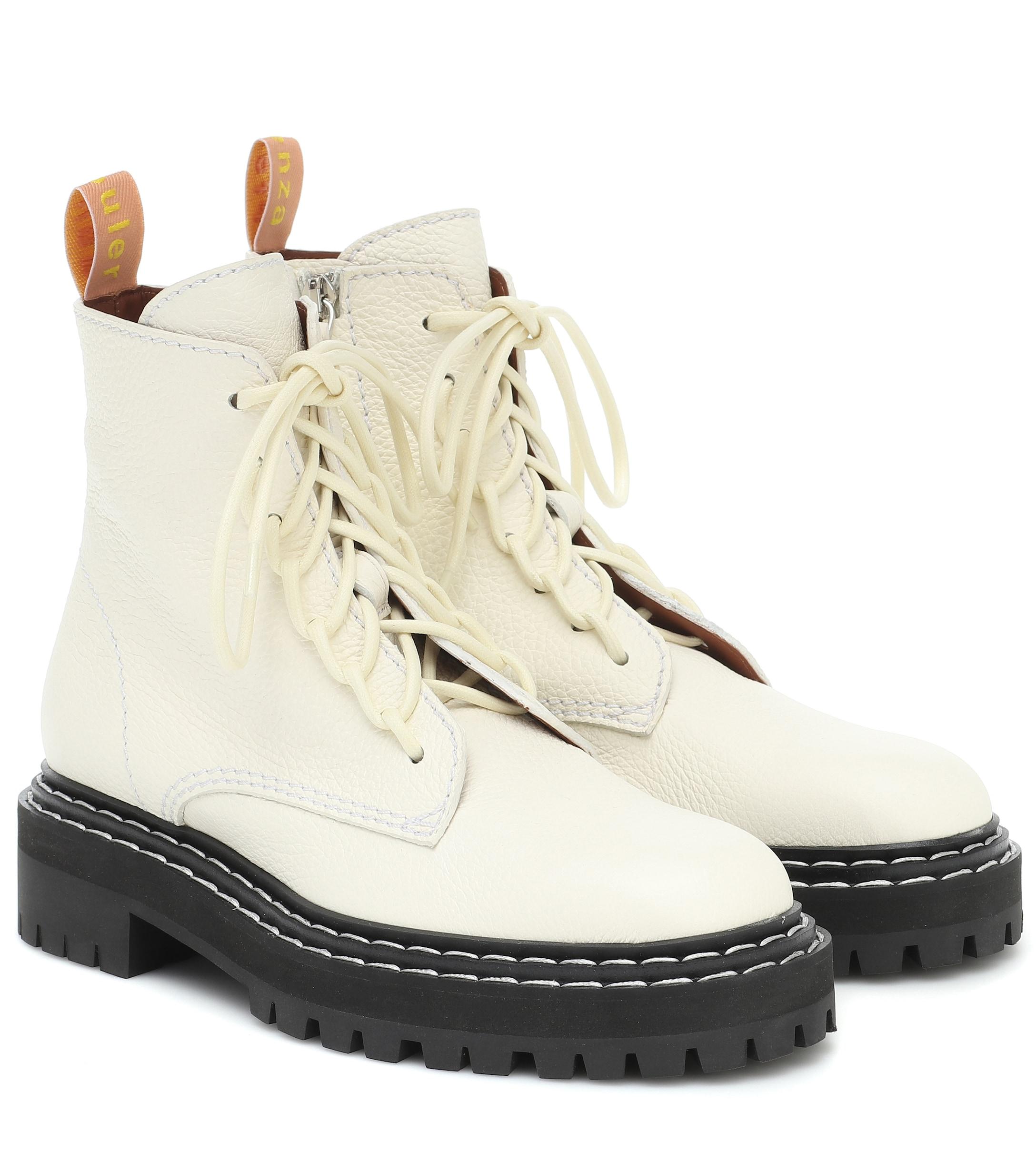 proenza schouler leather ankle boots