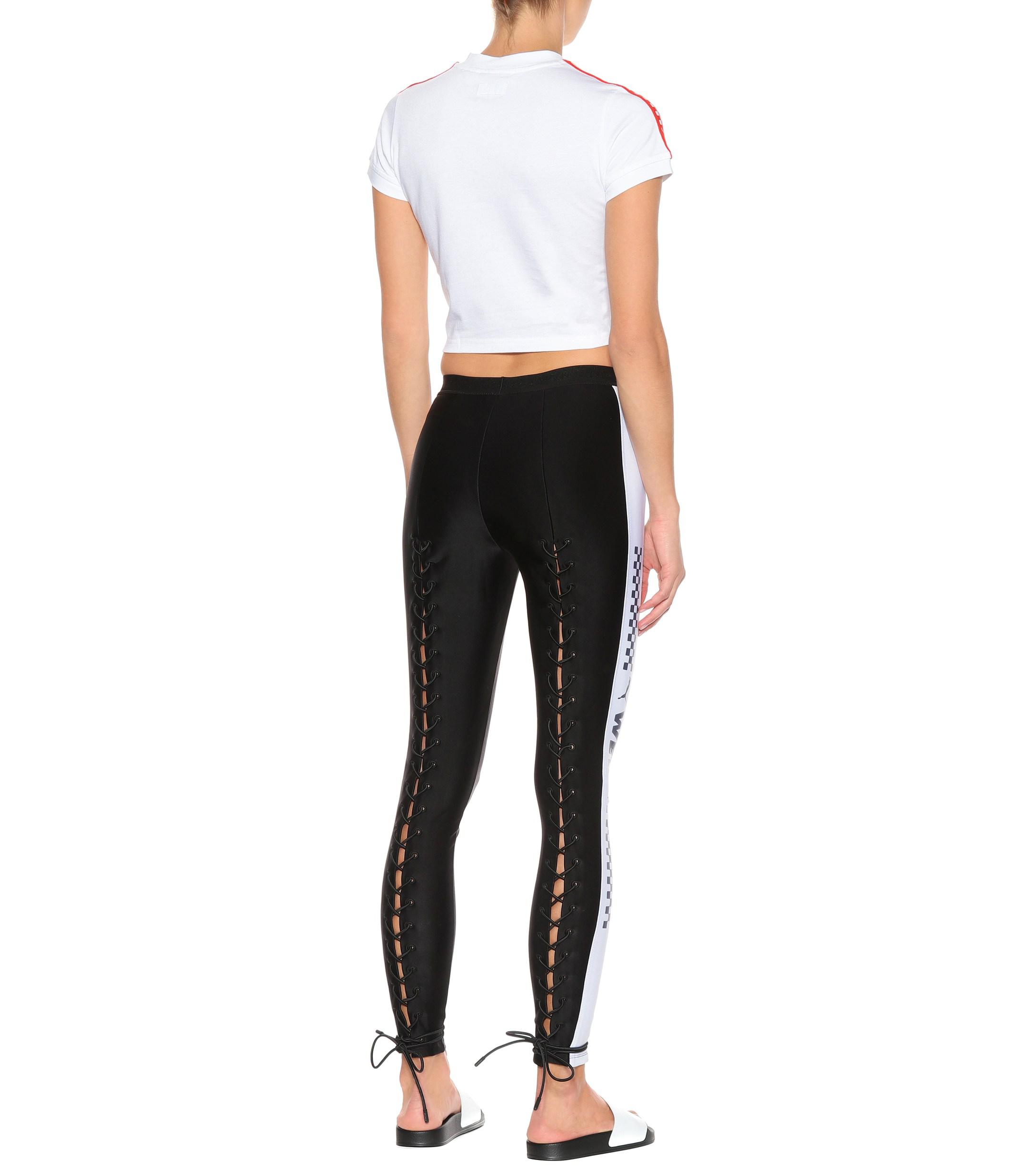 Fenty Lace-up leggings in Black - Lyst