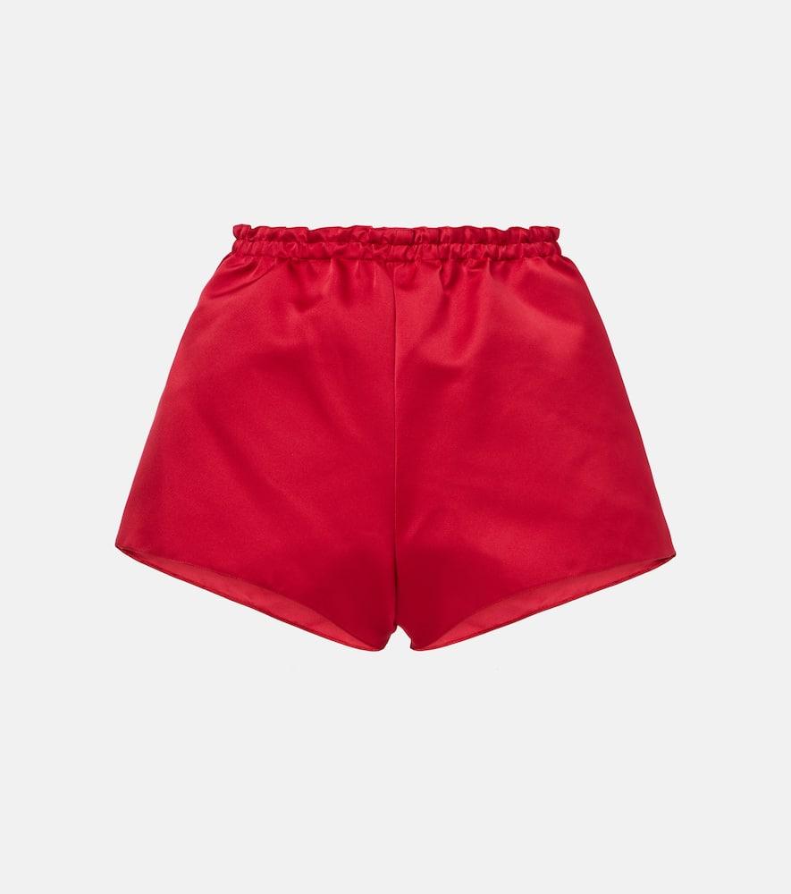 パンツ GIAMBATTISTA VALLI Women Shorts  Burmudas 23FWPVCA315712DOU Giambattista Valli Pleated silk-satin Tailored Shorts