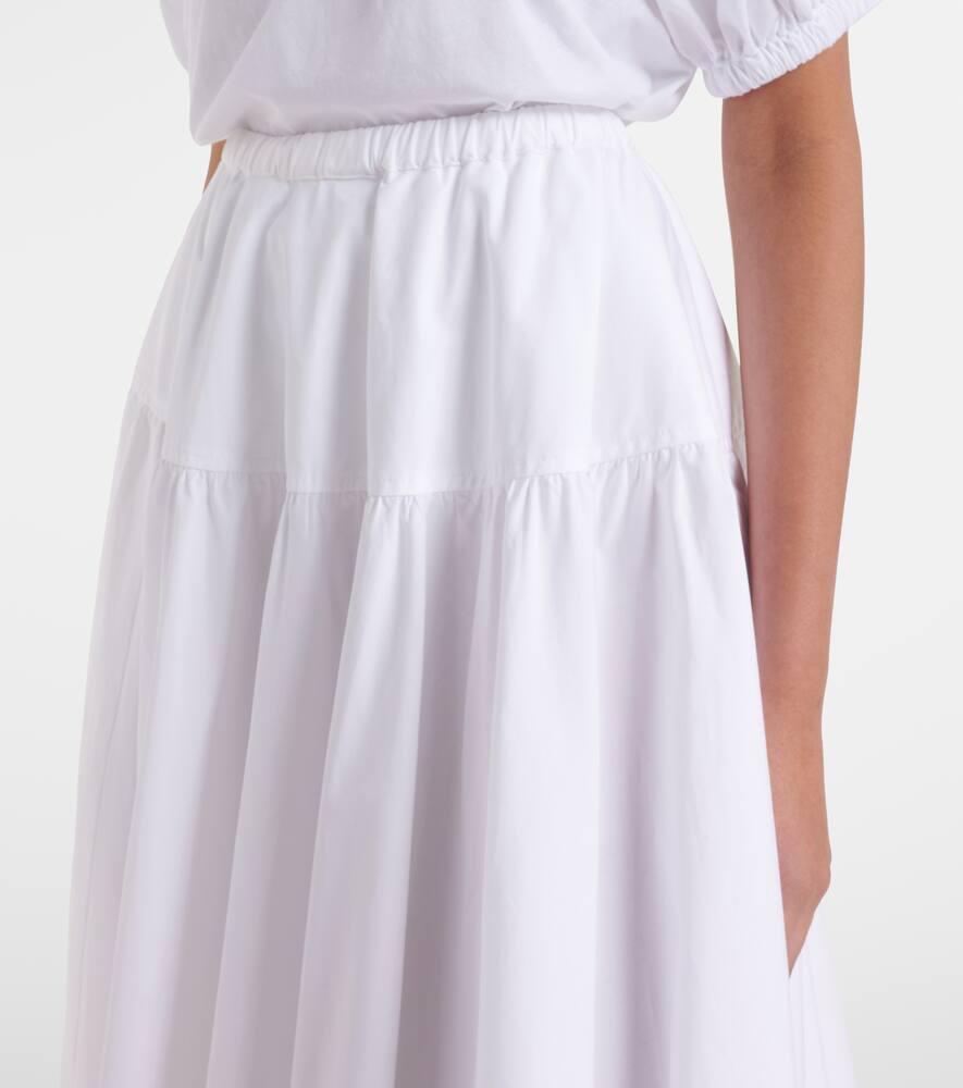 Patou Cotton Midi Skirt in White Lyst UK