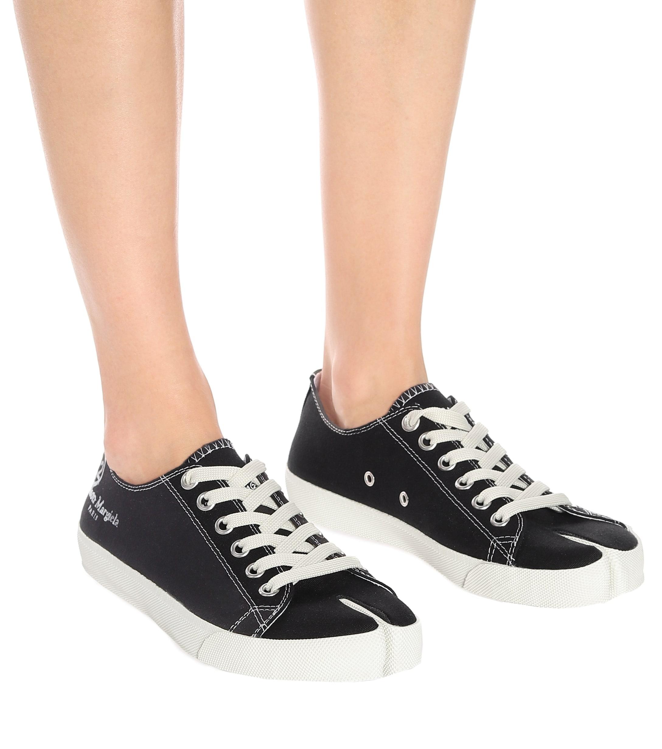 margiela tabi canvas sneakers