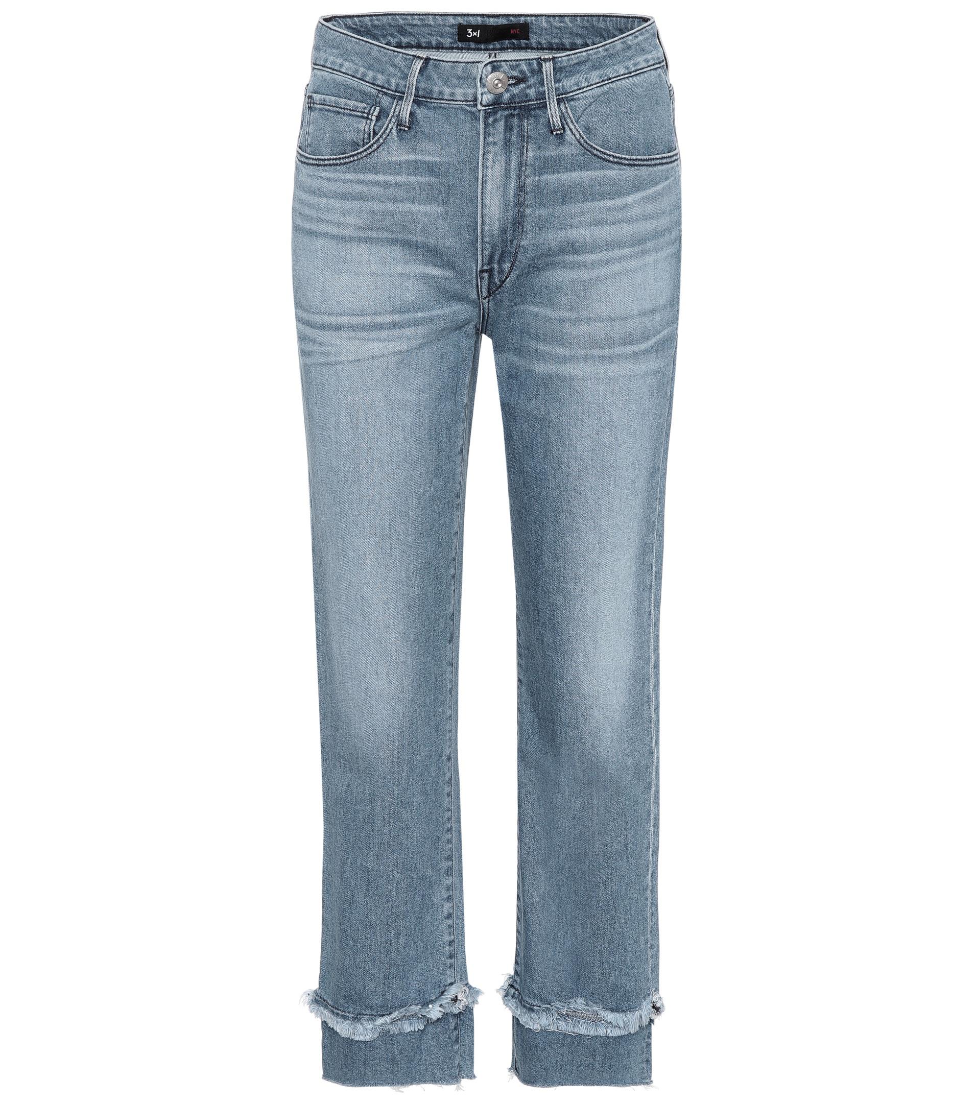 3x1 Denim W3 Higher Ground Straight Jeans in Blue - Lyst