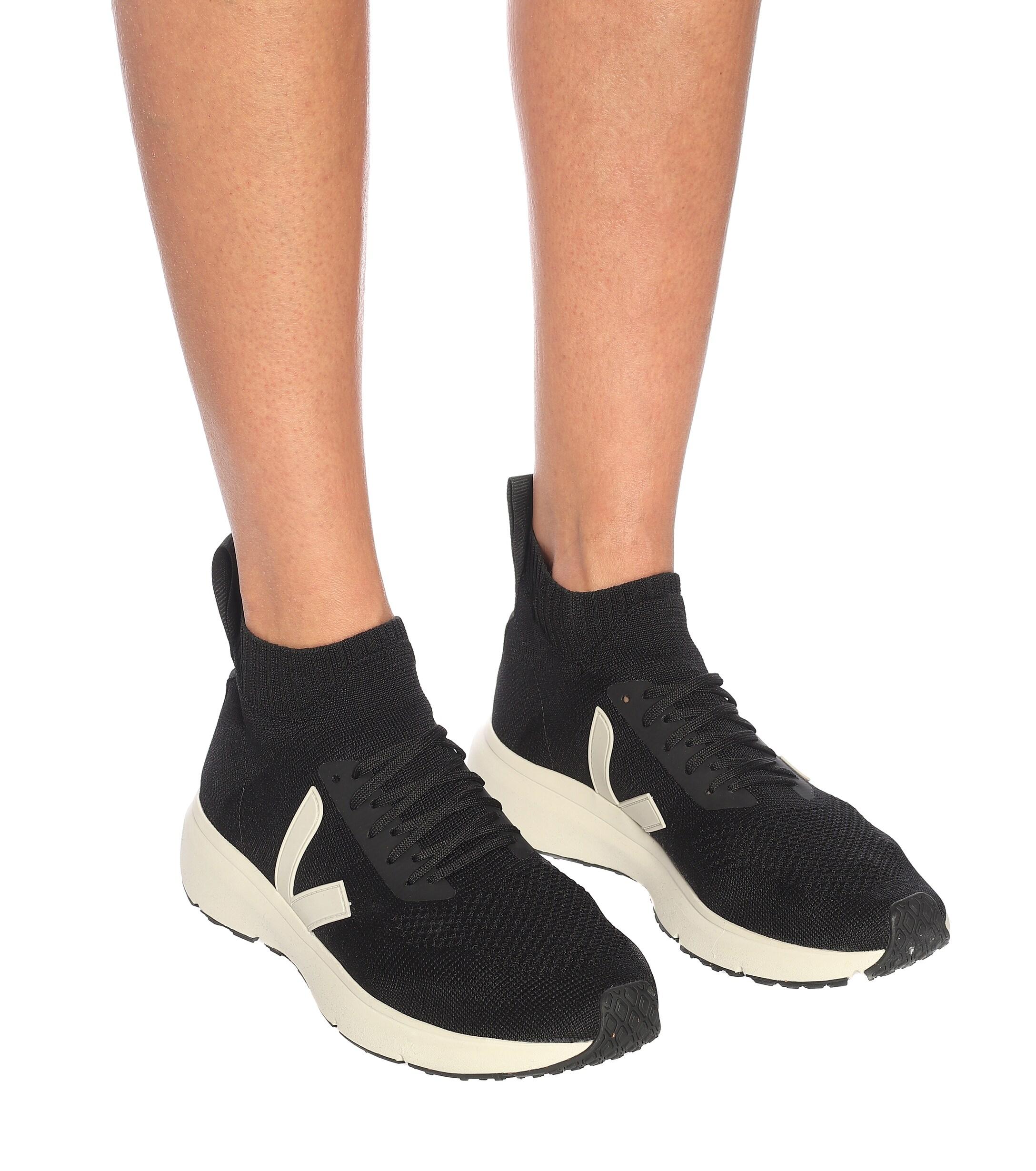 Rick Owens X Veja Sock Runner Sneakers in Black Lyst
