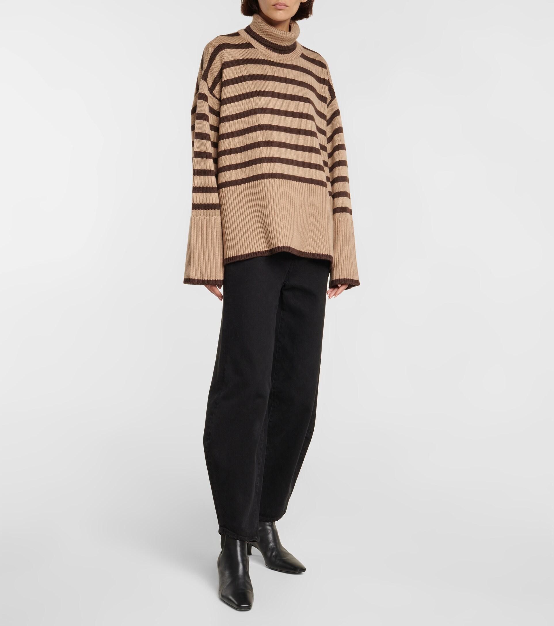 Totême Toteme Striped Turtleneck Wool 