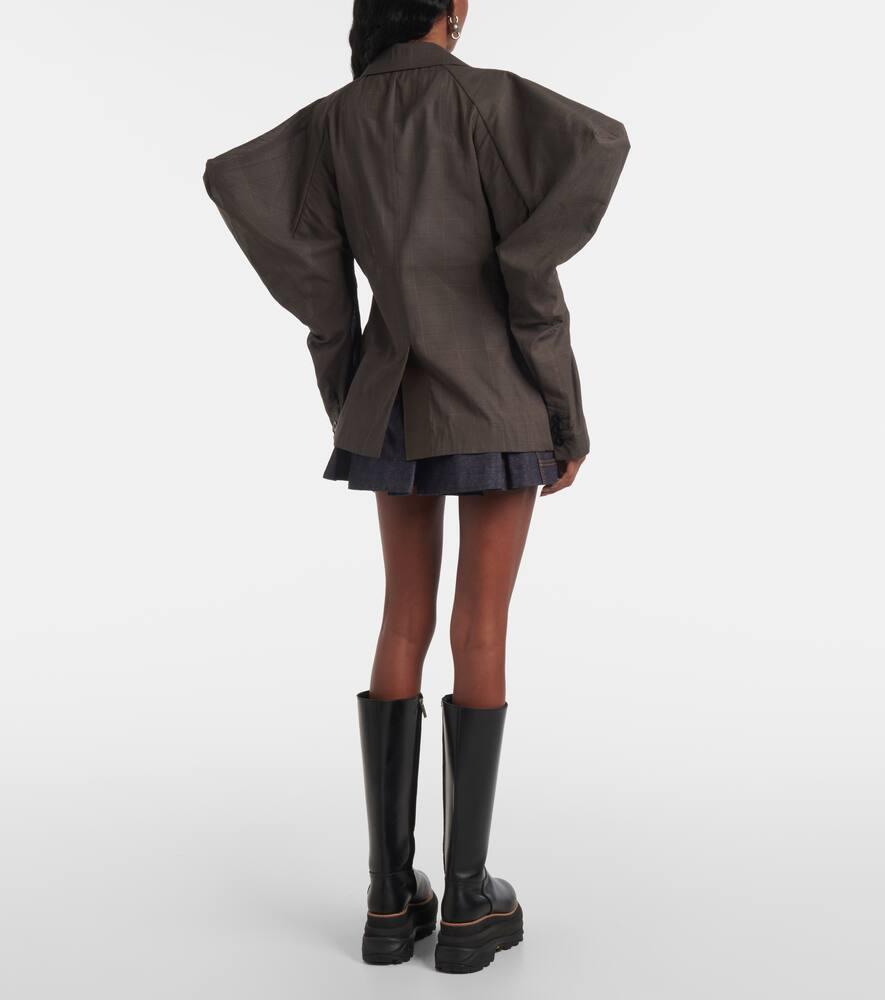 話題の【Sacai】Cotton voile blazer Sacai Cotton Voile Blazer in Gray | Lyst