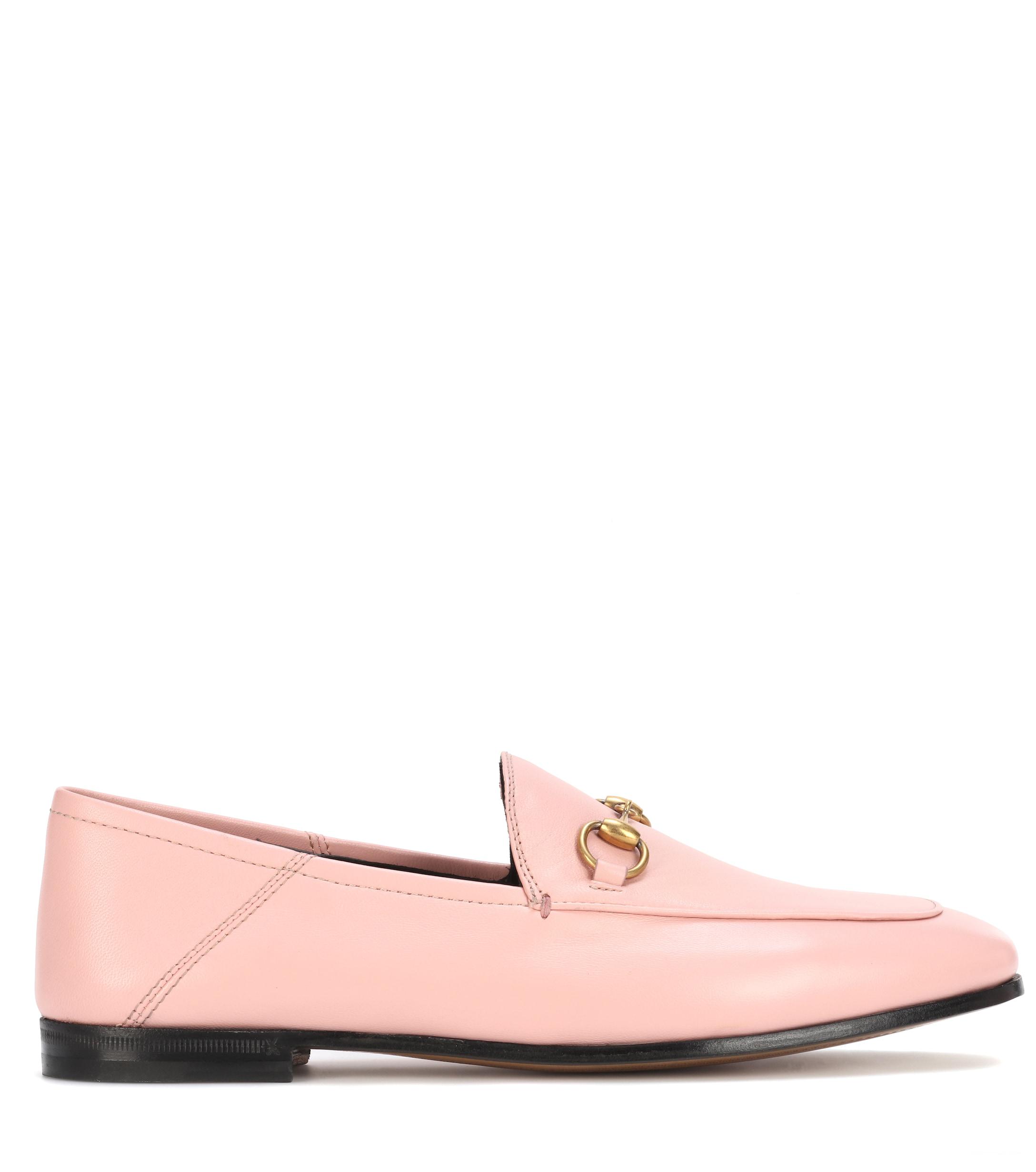 Gucci Horsebit Leather Loafers in Pink - Lyst