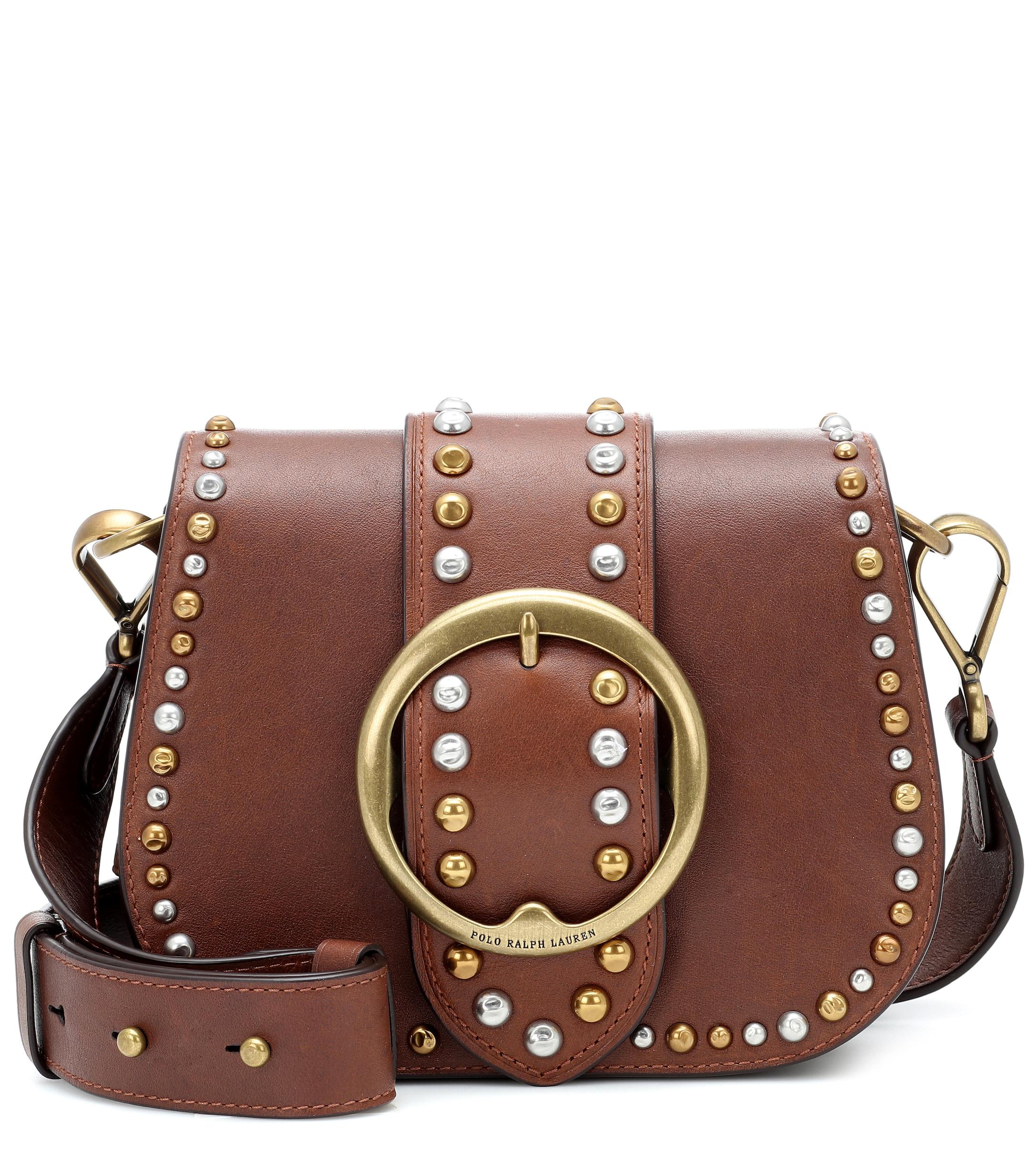 Polo Ralph Lauren Lennox Leather Crossbody Bag Lyst