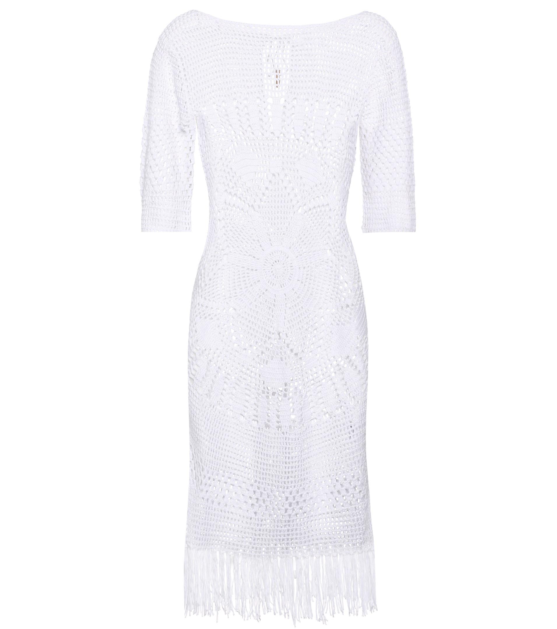 Melissa Odabash Melissa Knitted Cotton Dress in White - Lyst