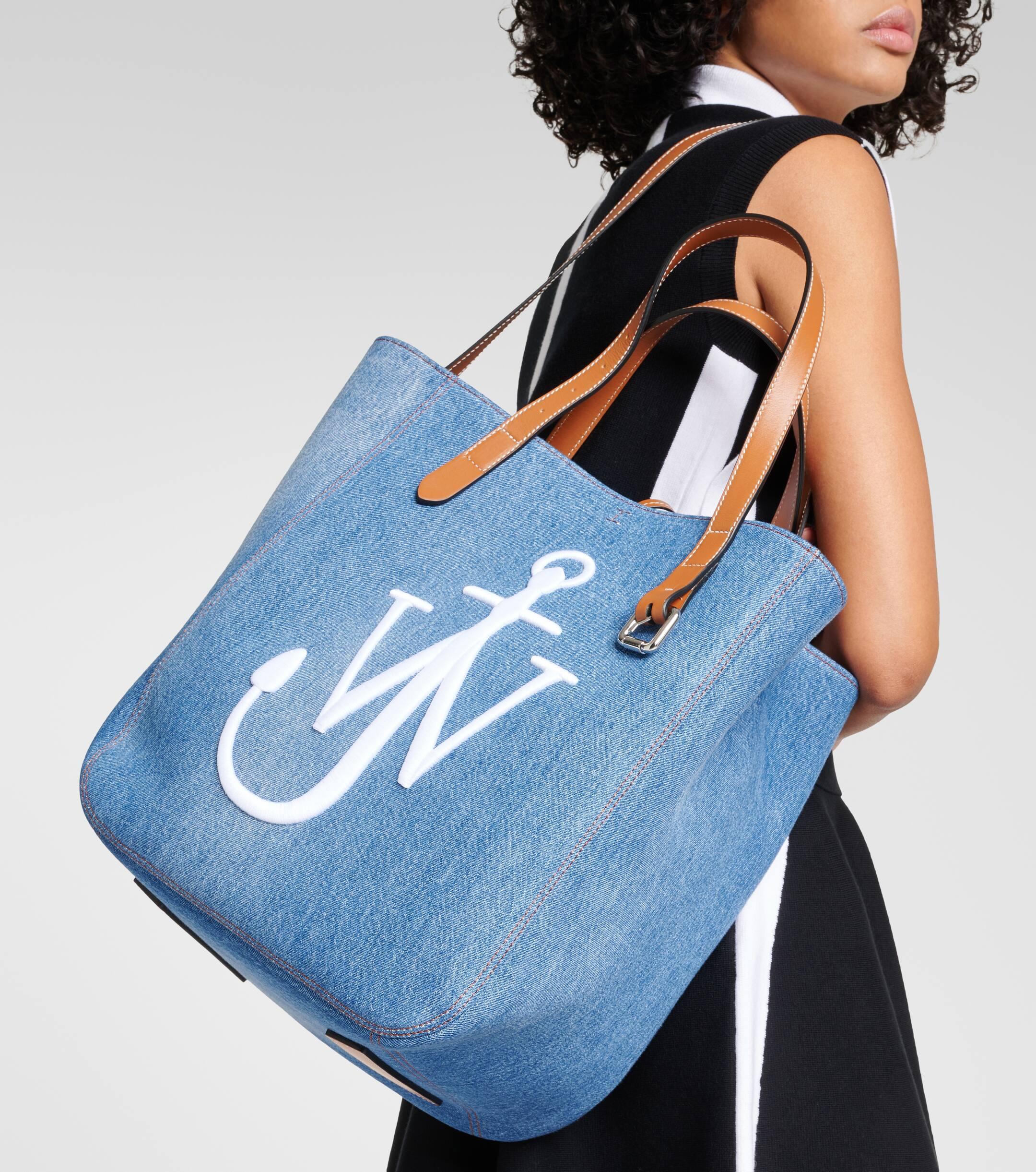 JW Anderson Cabas Denim Tote Bag in Blue | Lyst UK