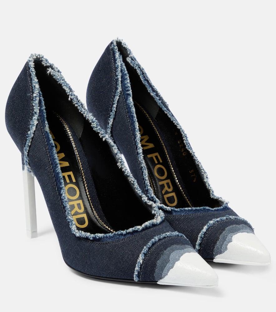 Tom Ford Denim Pumps in Blue Lyst