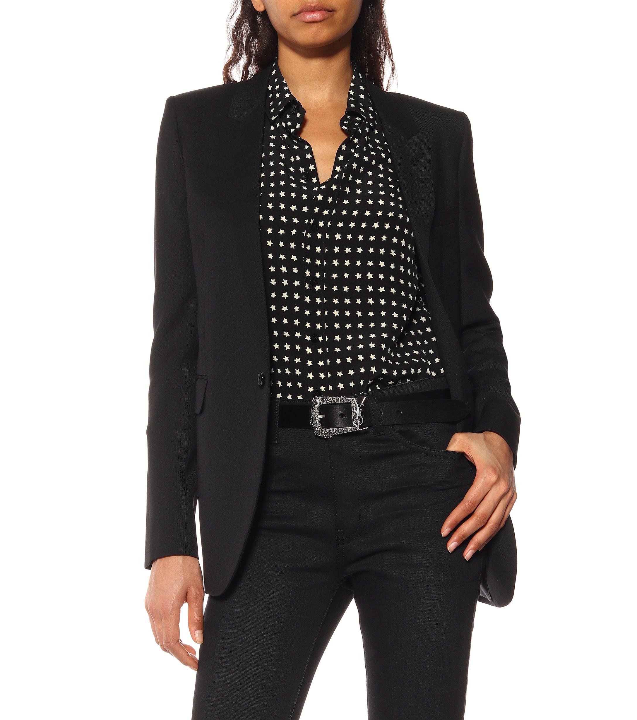 golden ysl monogram leather belt