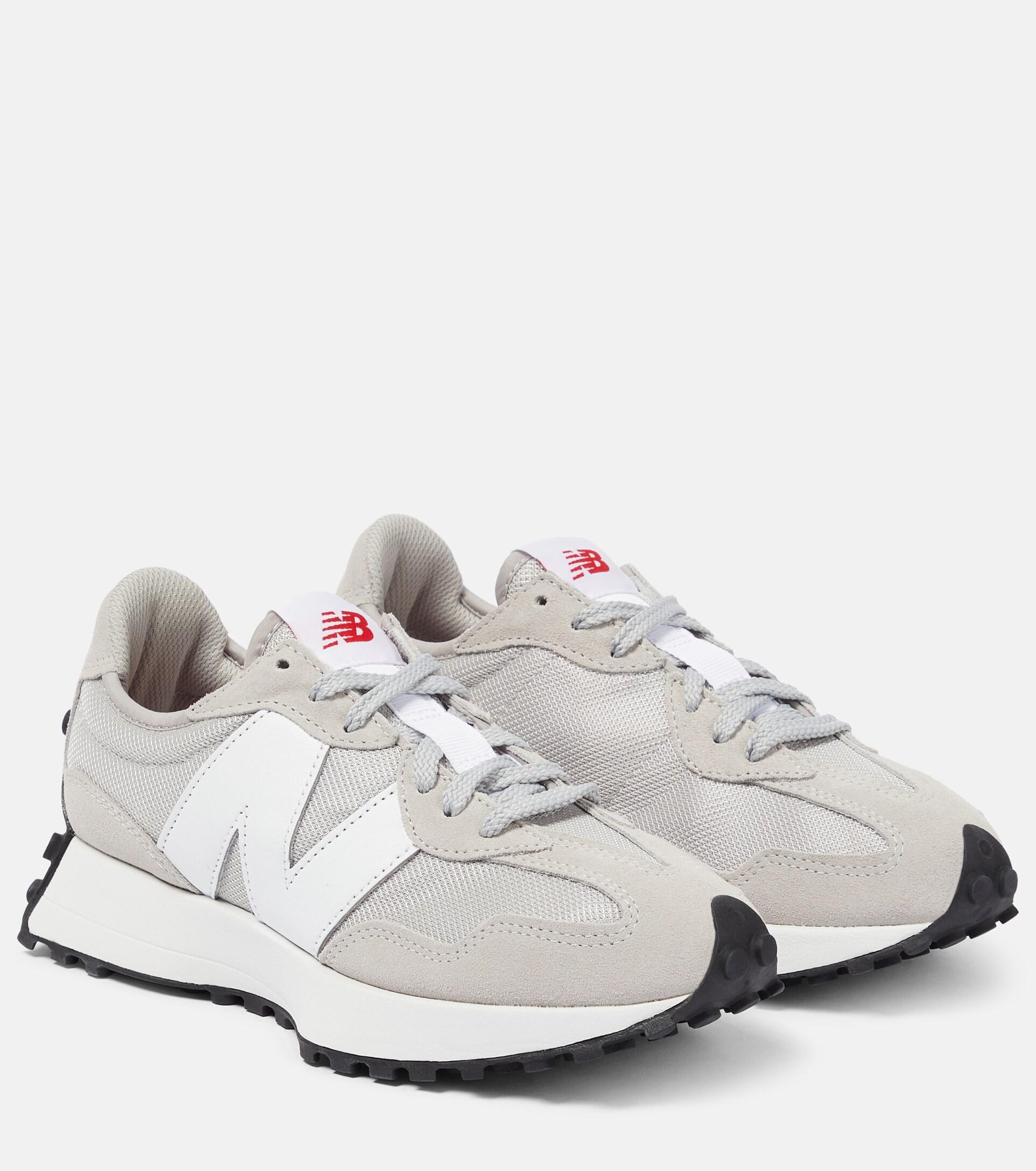New Balance 327 Suede Sneakers in White | Lyst