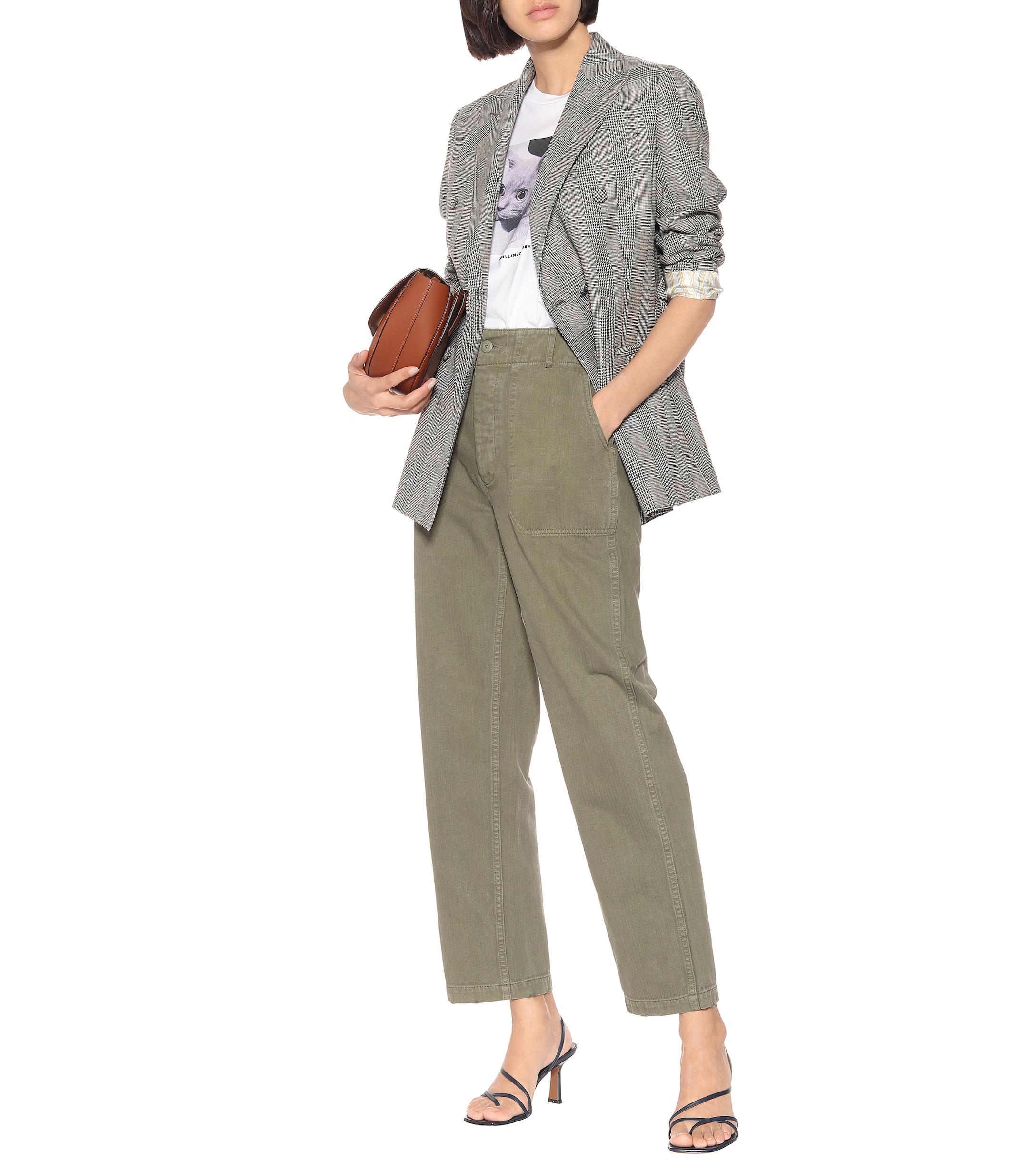 RE/DONE 50s Military Cotton Pants in Olive (Green) - Save 39% - Lyst