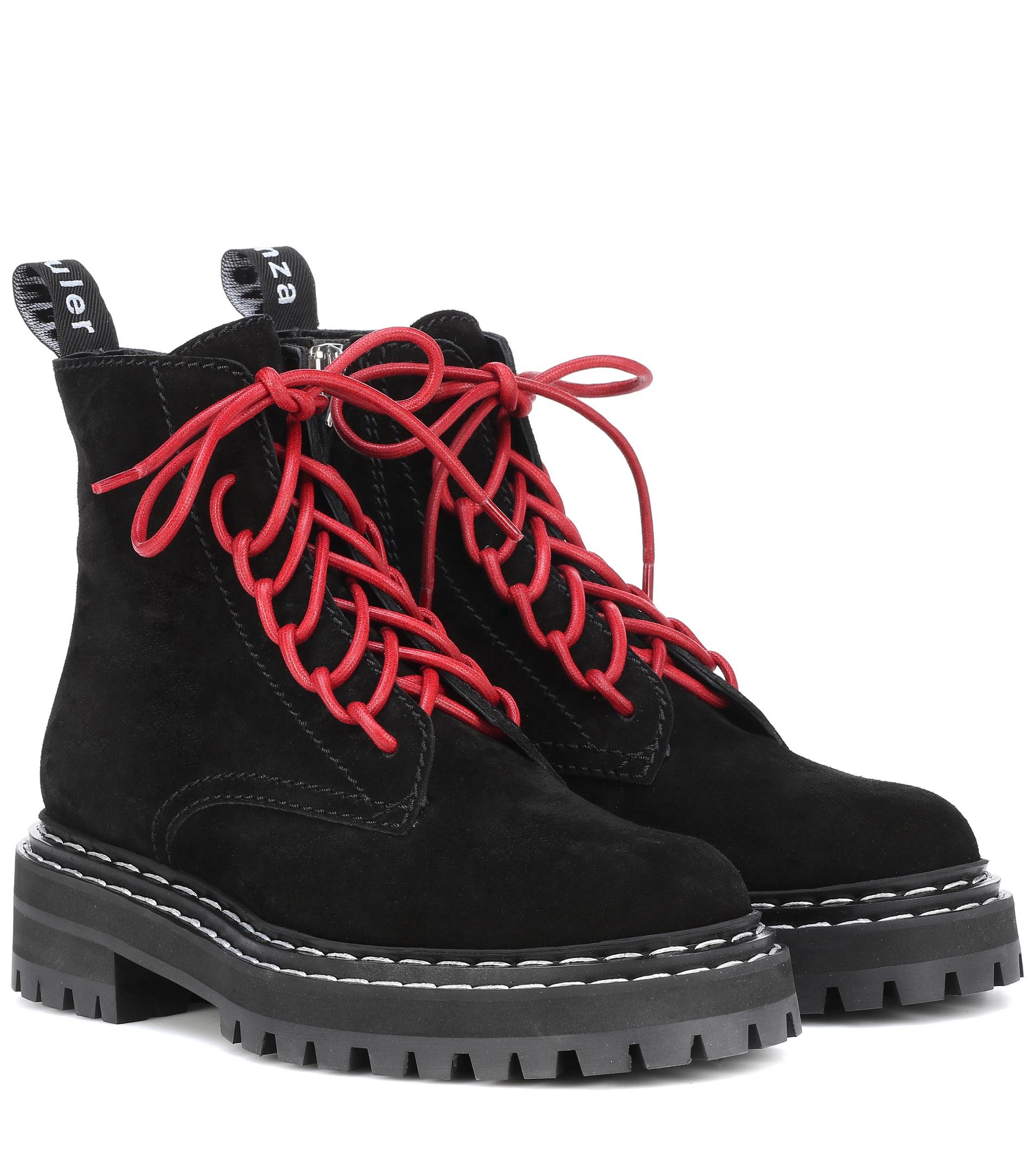 proenza schouler lace up boots