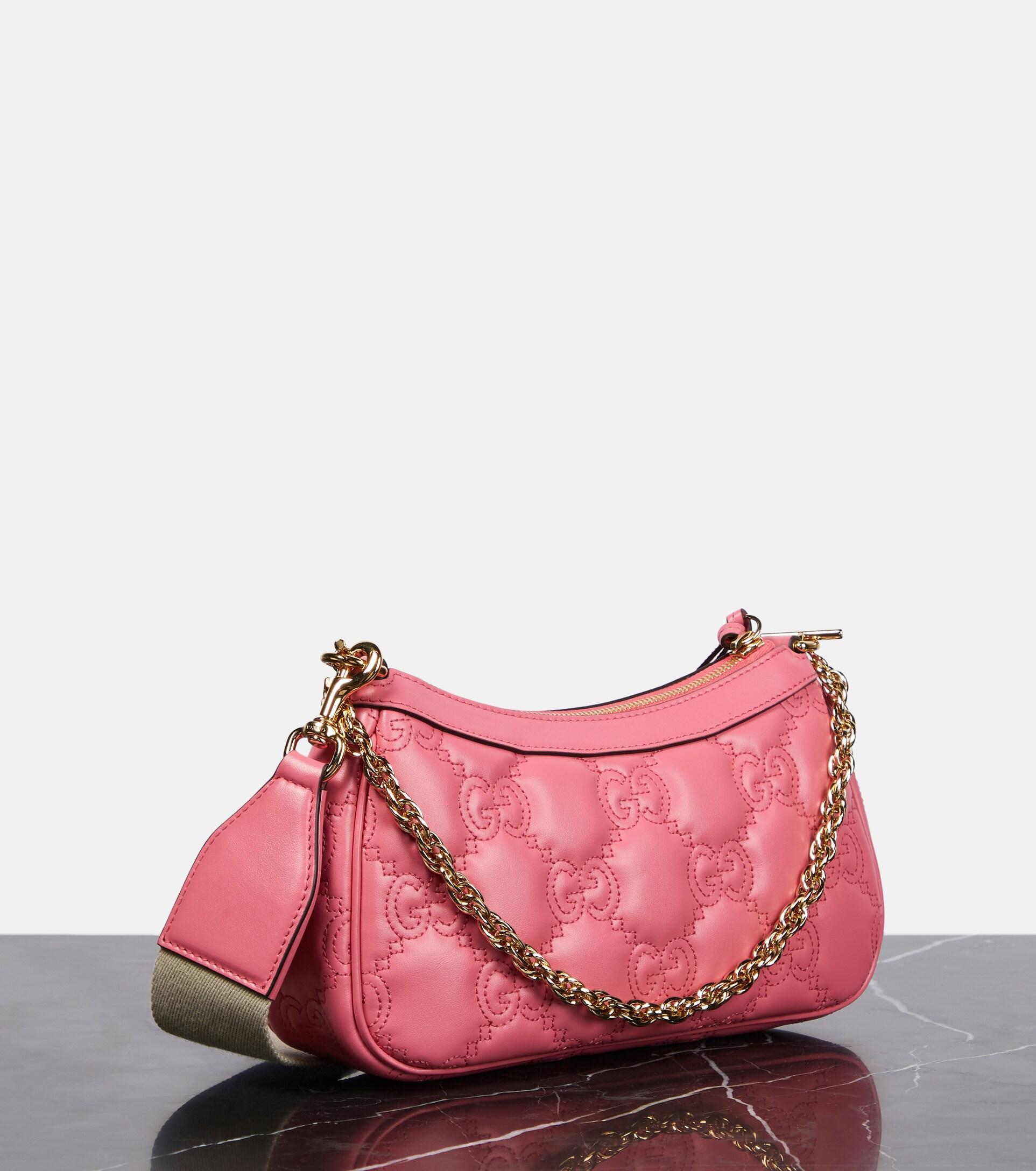 Gucci GG Matelasse Shoulder Bag in Pink
