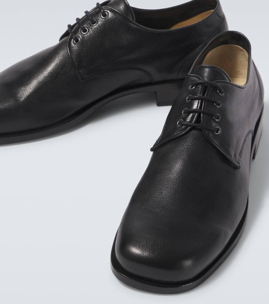 Lemaire Anatomic Leather Derby Shoes in Black for Men | Lyst