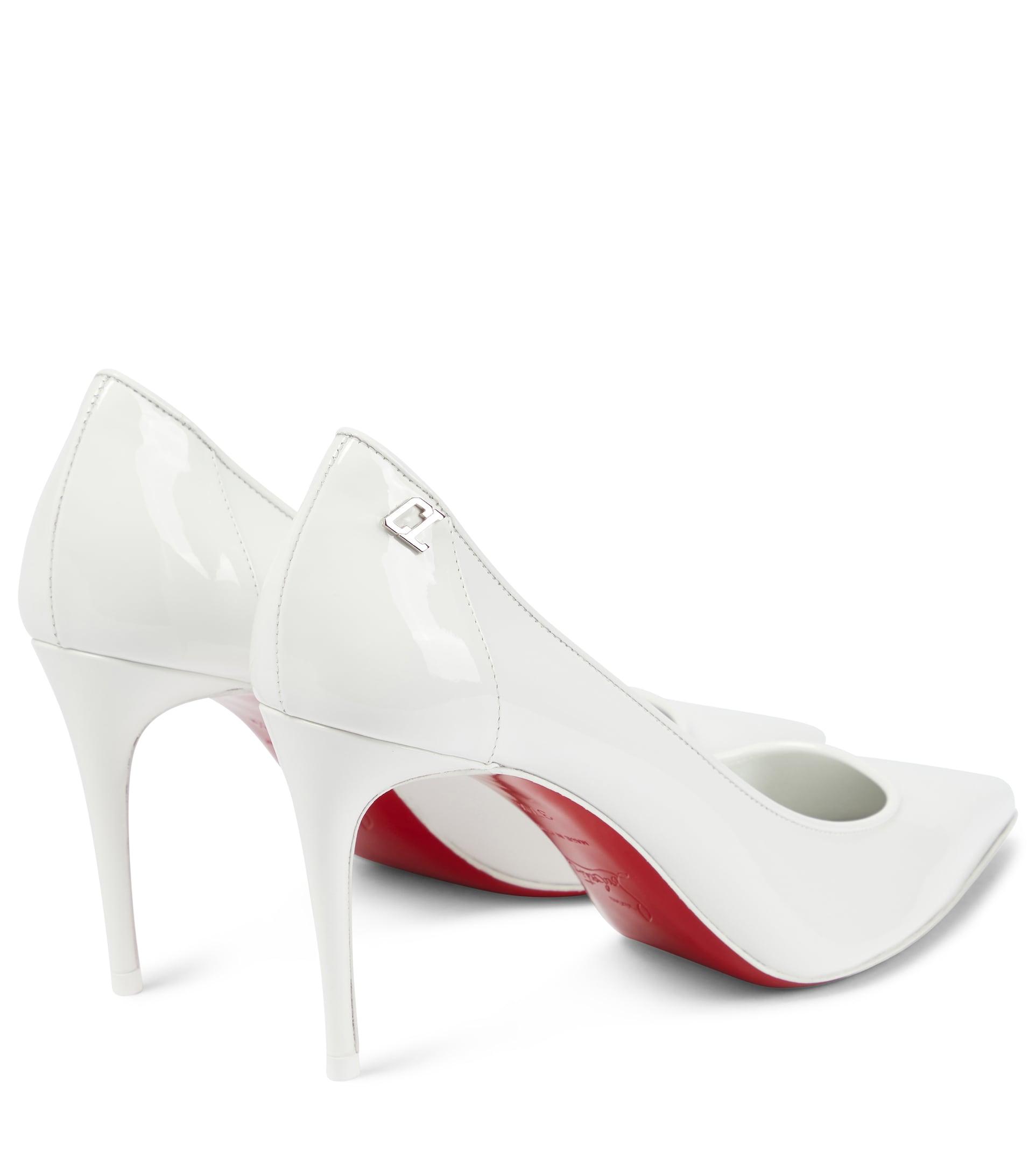 Amazing Price! Christian Louboutin “SO KATE” Leather White Heels Stilettos ￼